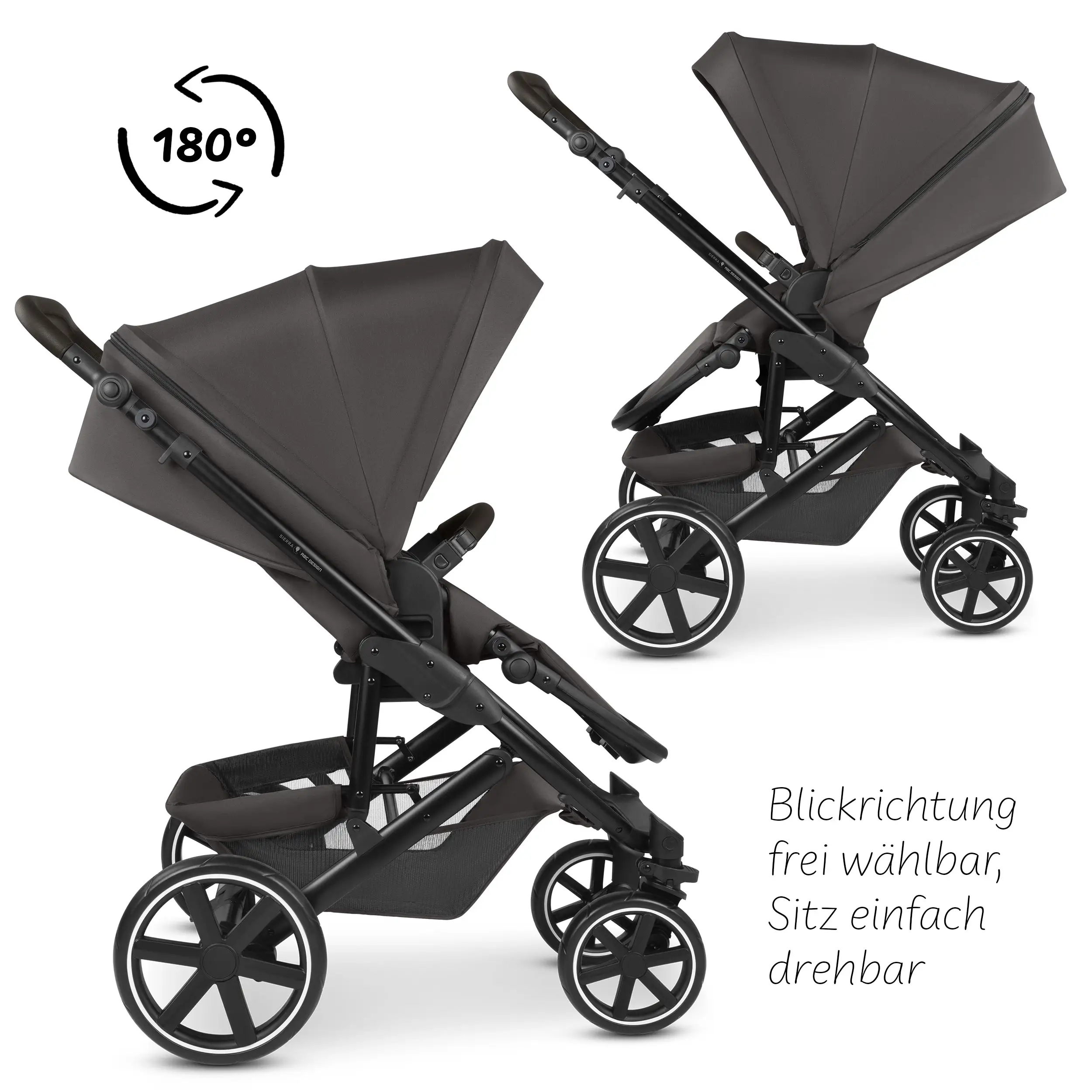 3in1-Kinderwagen-Set Sierra - Nut
