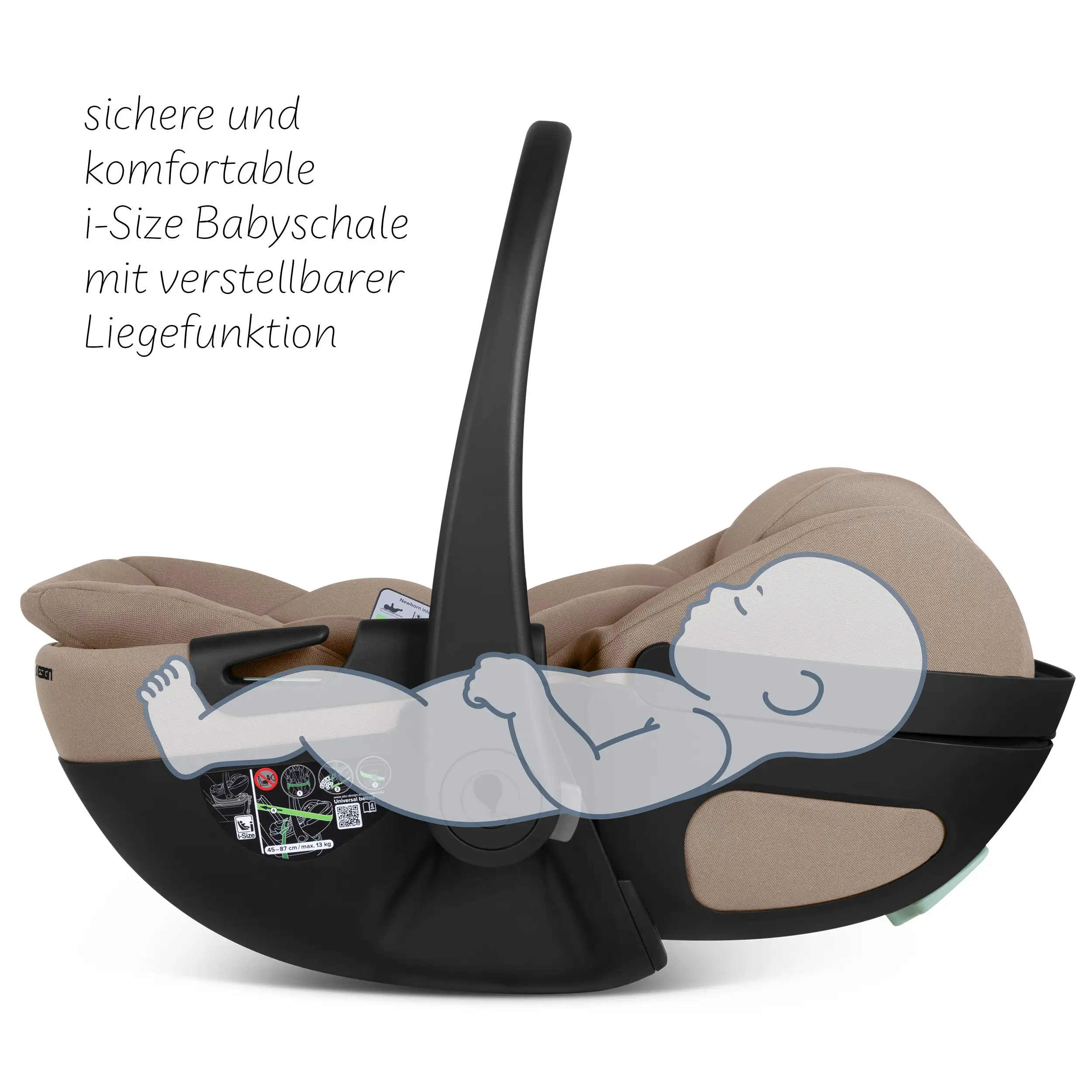 Calla i-Size lie-flat infant car seat incl. rotating ISOFIX Base Root