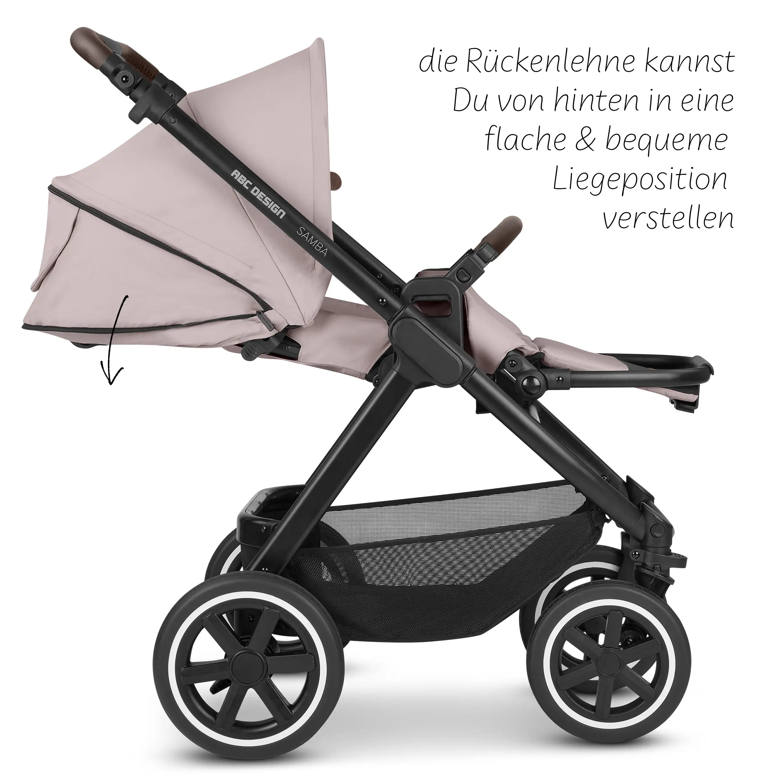 Kombi-Kinderwagen Samba - Berry