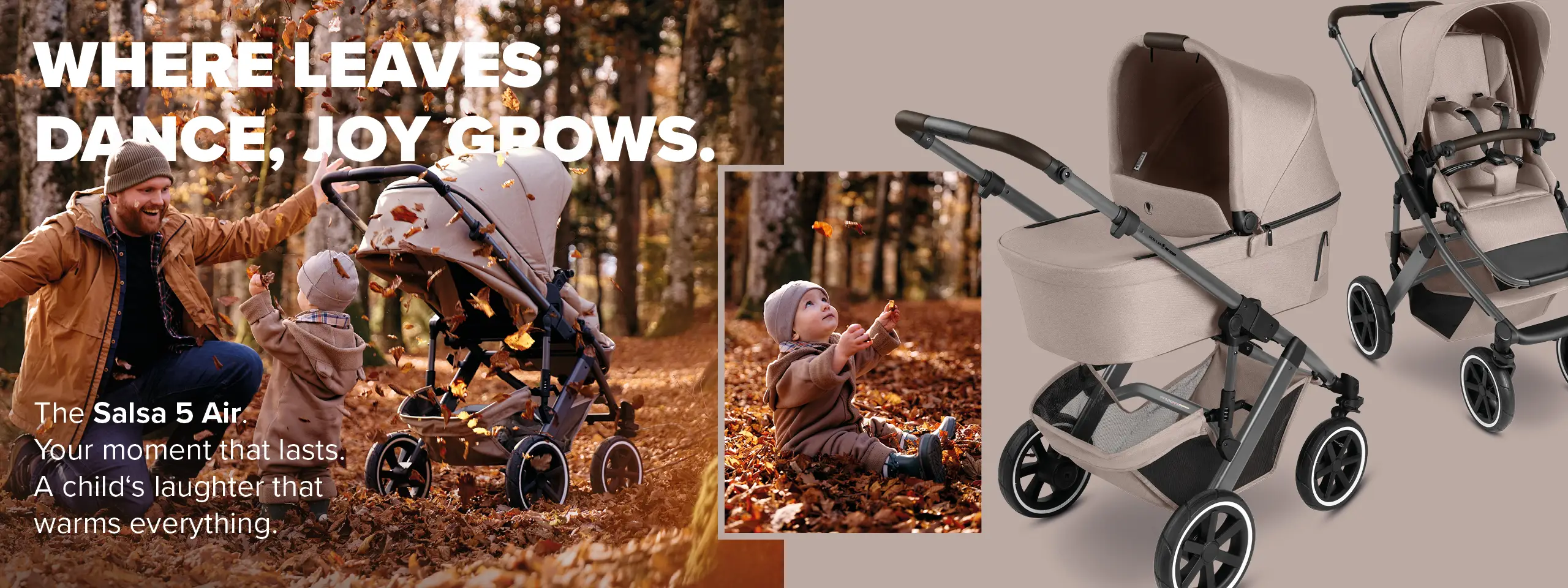 2in1 Stroller Salsa 5 Air - Camel