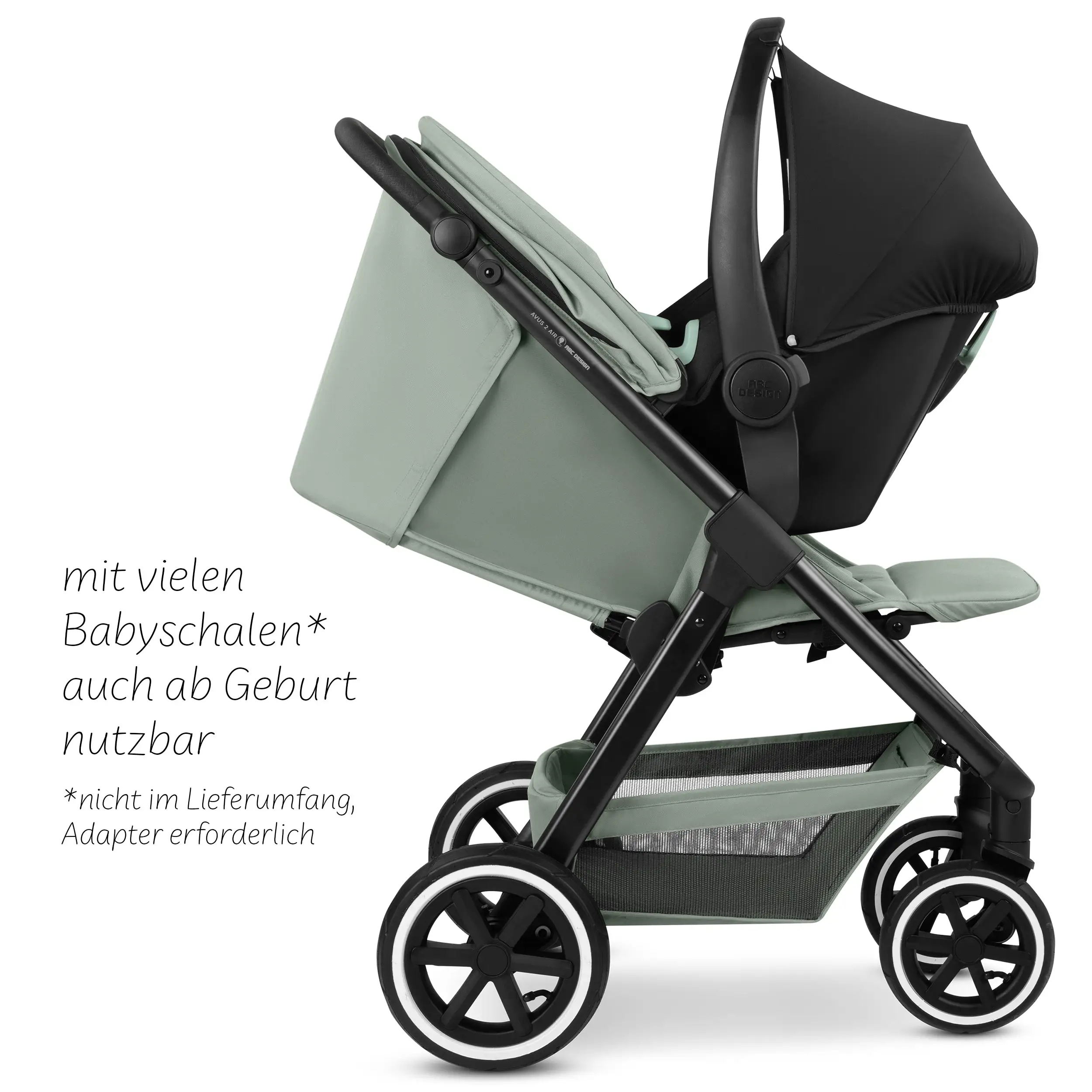 Stroller Avus 2 Air | With Air Tires - Pine Stroller Avus 2 Air | With Air Tires - Pine