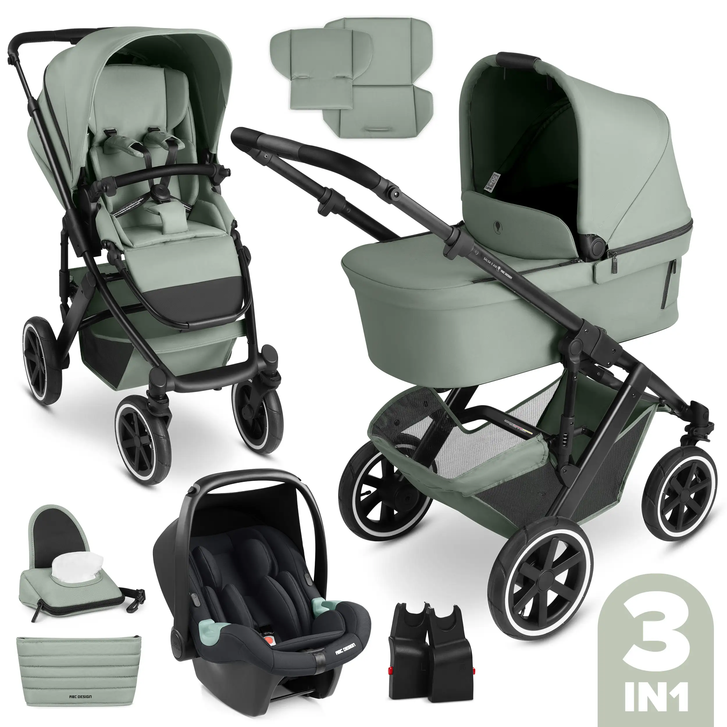 3in1 Stroller-Set Salsa 5 Air - Pine 3in1 Stroller-Set Salsa 5 Air - Pine