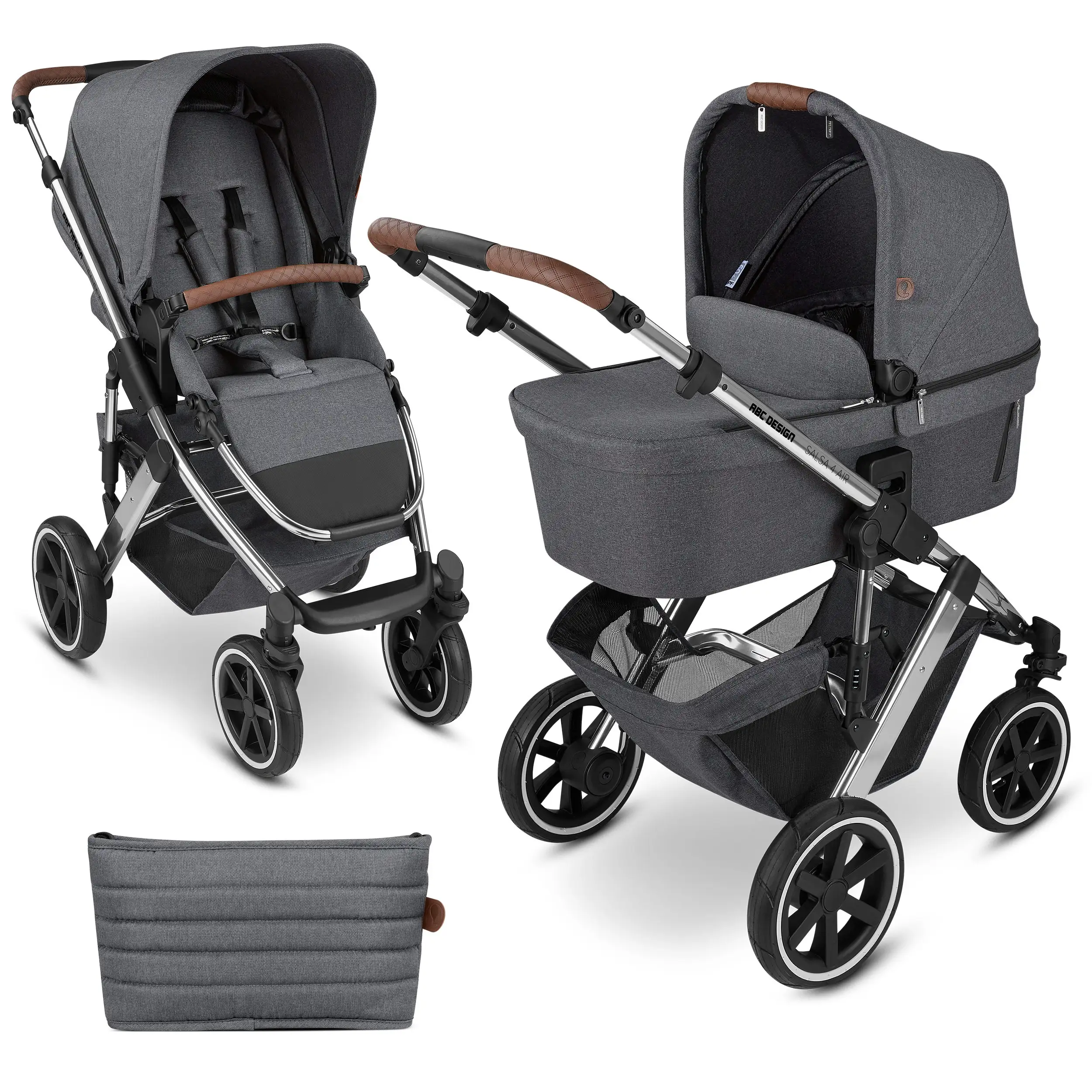 Kombi-Kinderwagen Salsa 4 Air - Asphalt