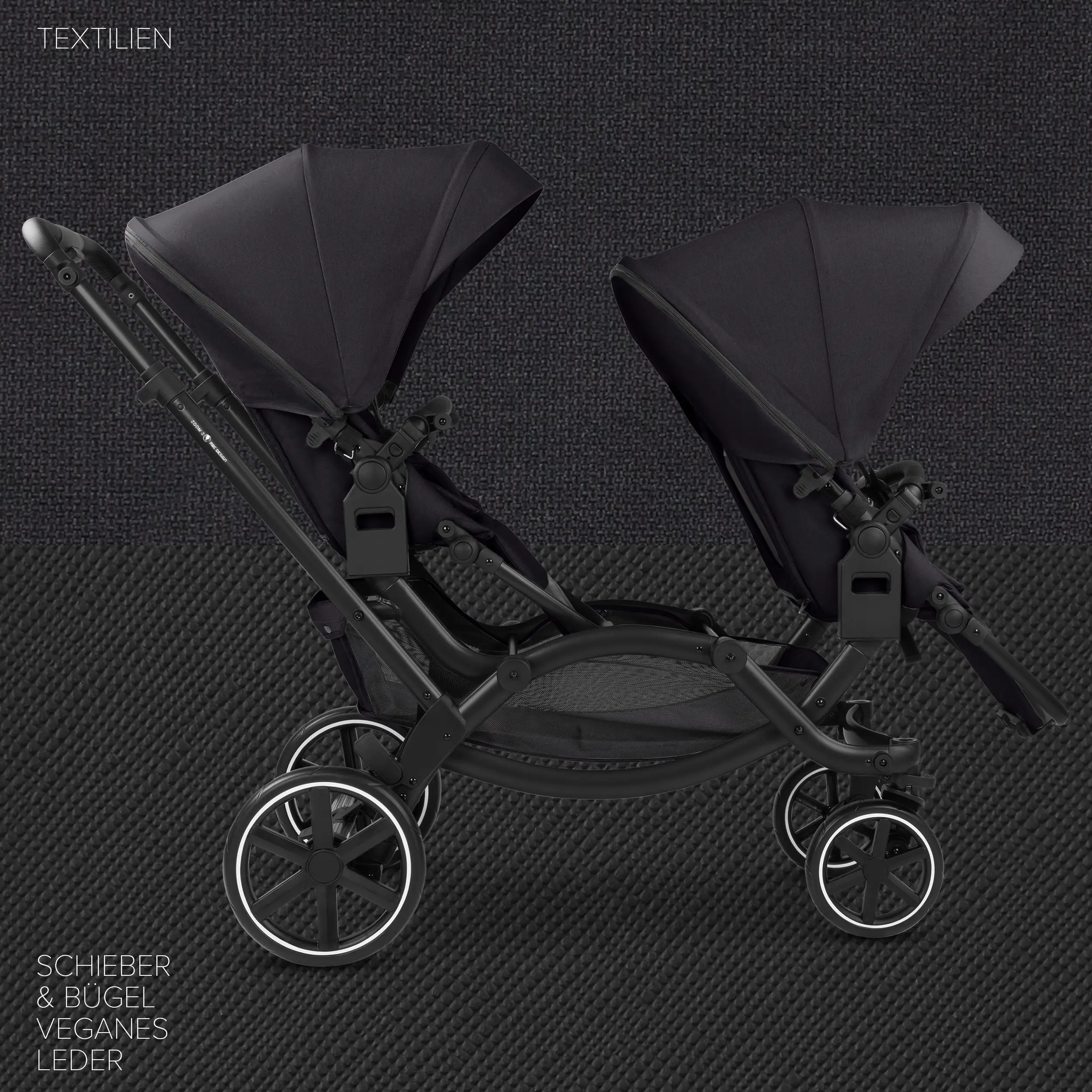 Double Stroller Zoom 2 - Coal Double Stroller Zoom 2 - Coal