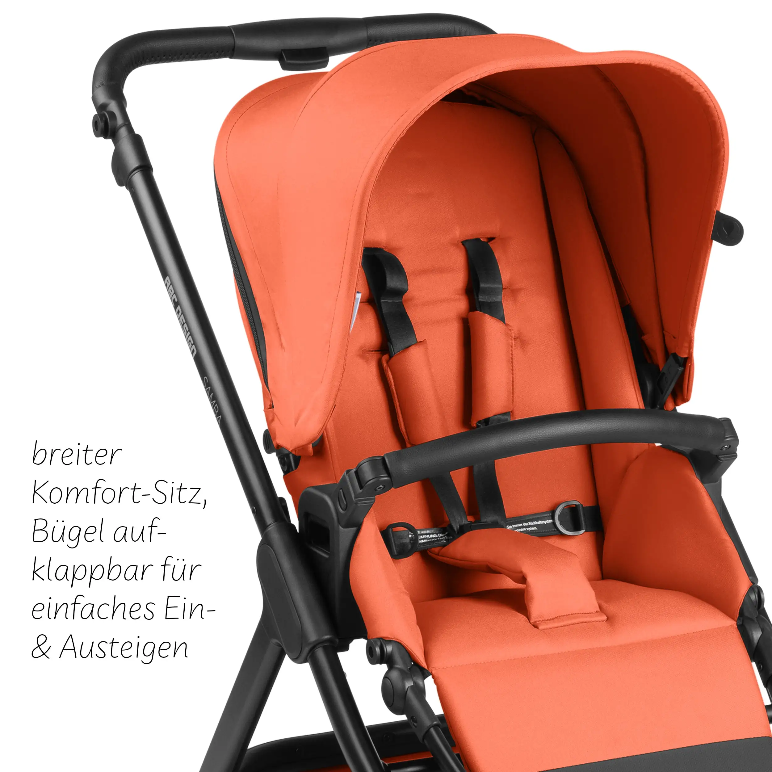 ABC Design 2in1 Stroller Samba Carrot