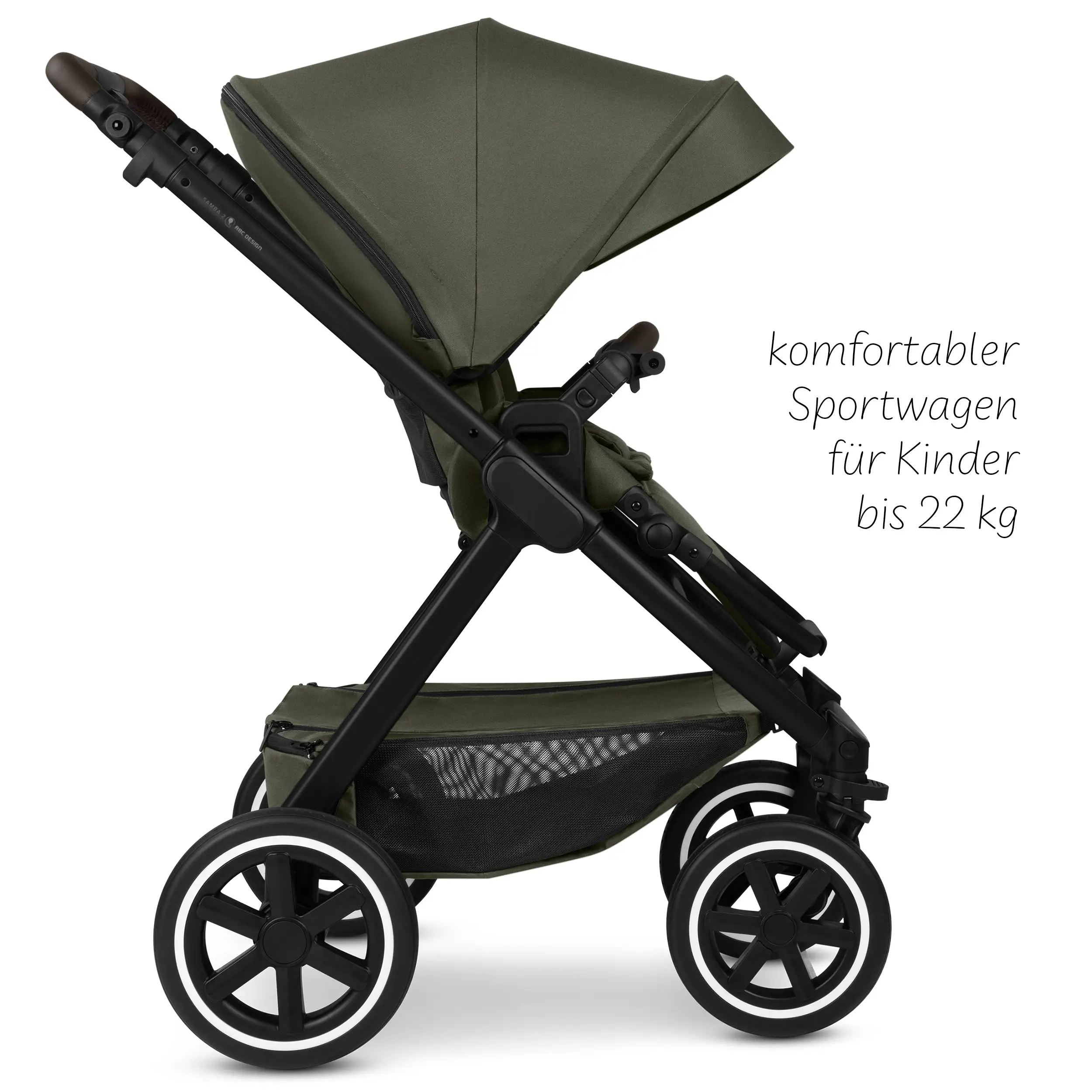 Travel system Samba 2 incl. Calla lie-flat infant car seat - Avocado