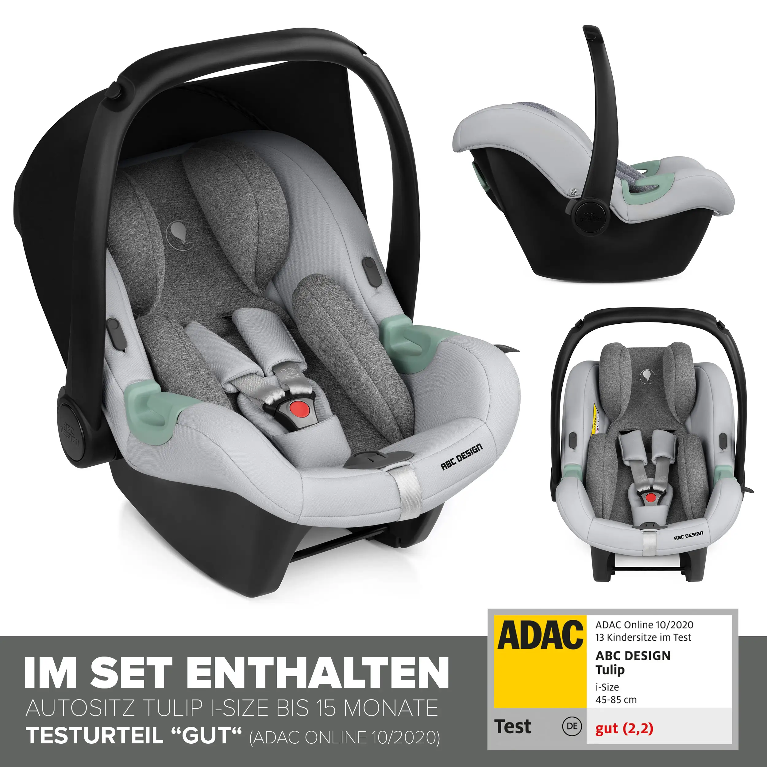 3in1 Kinderwagen-Set Flash - Woven Graphite