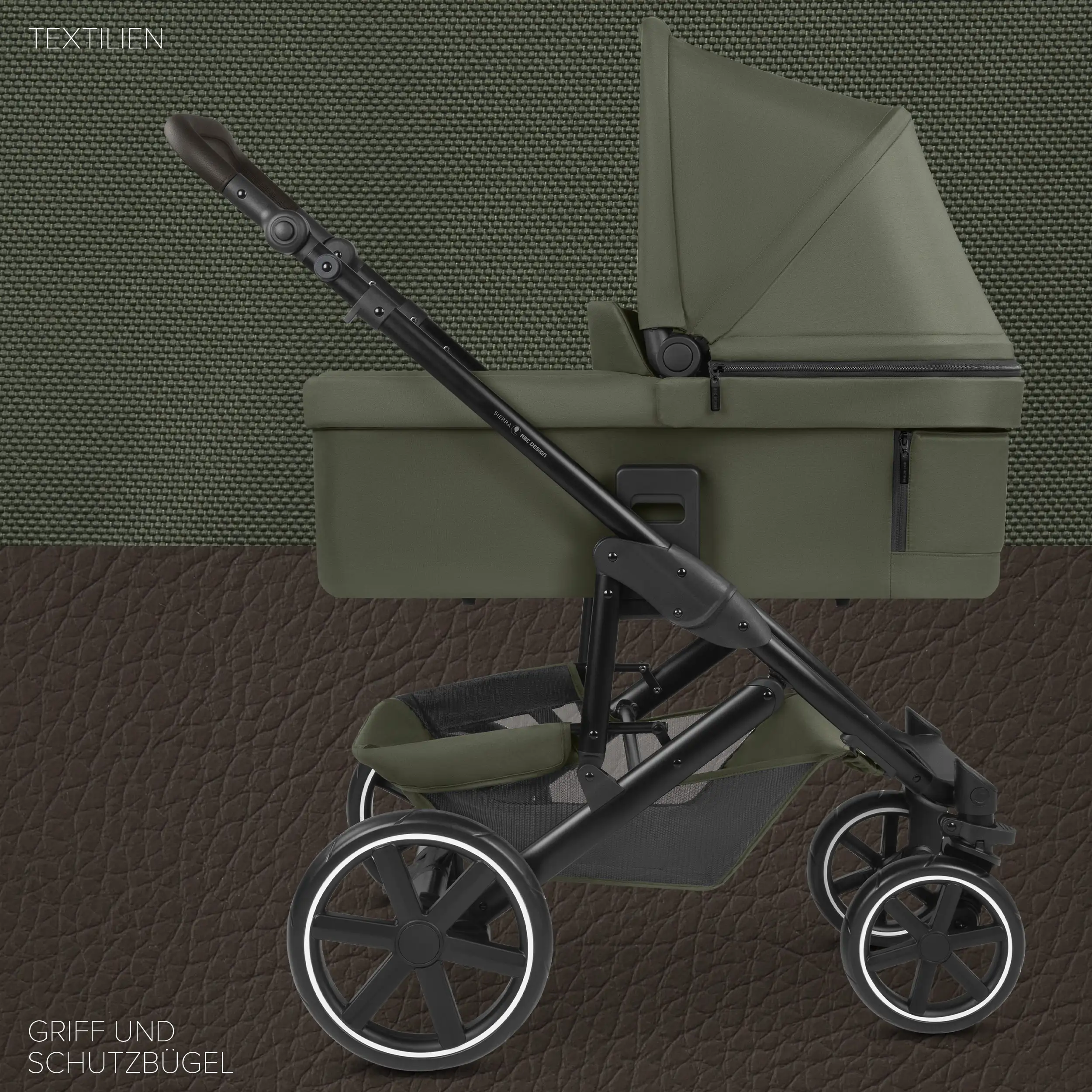 3in1-Kinderwagen-Set Sierra - Pea