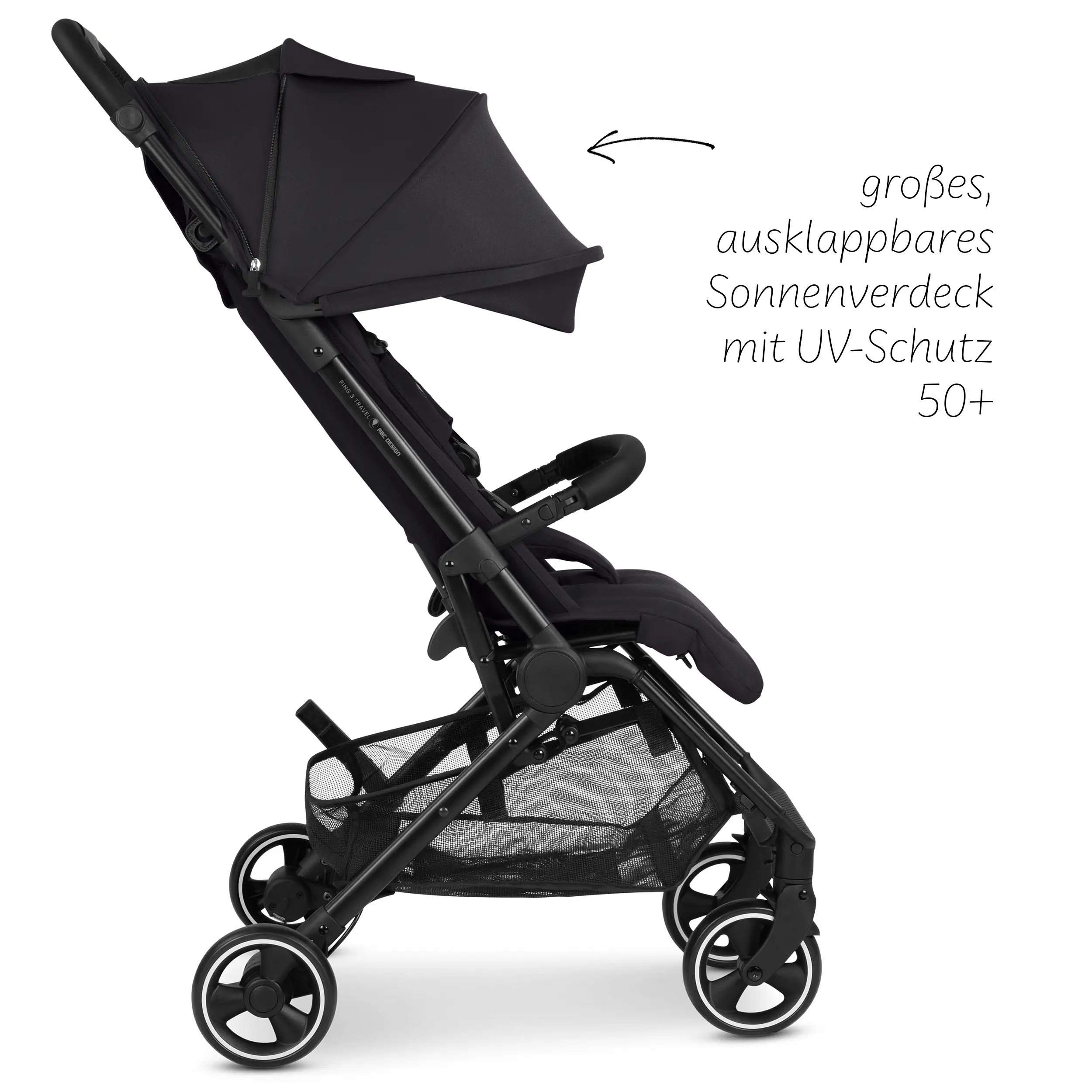Reisebuggy Ping 3 Travel mit Zubehörset  - Coal