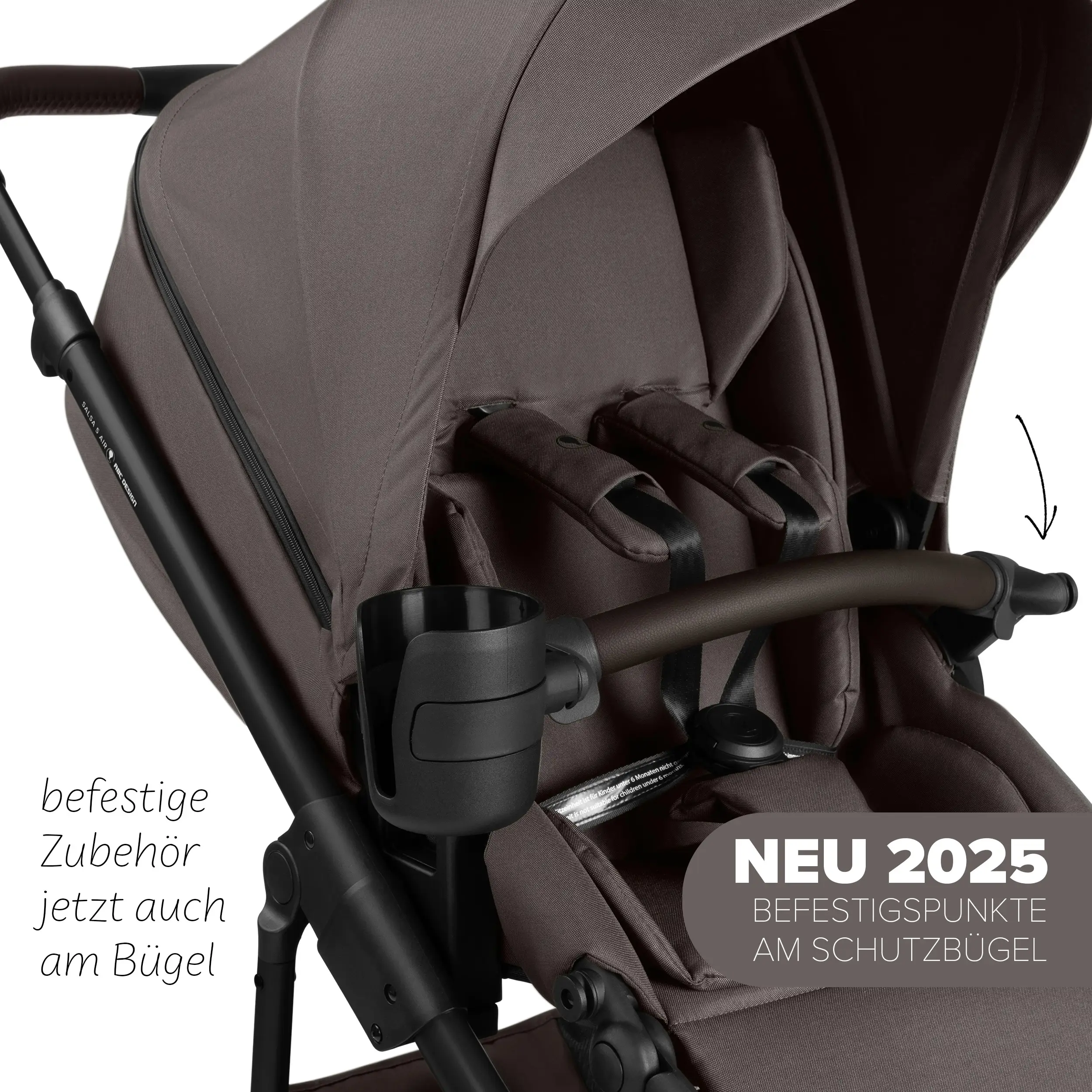 Ensemble poussette 3 en 1 Salsa 5 Air avec siège auto pour bébé - Teddy Ensemble poussette 3 en 1 Salsa 5 Air avec siège auto pour bébé - Teddy