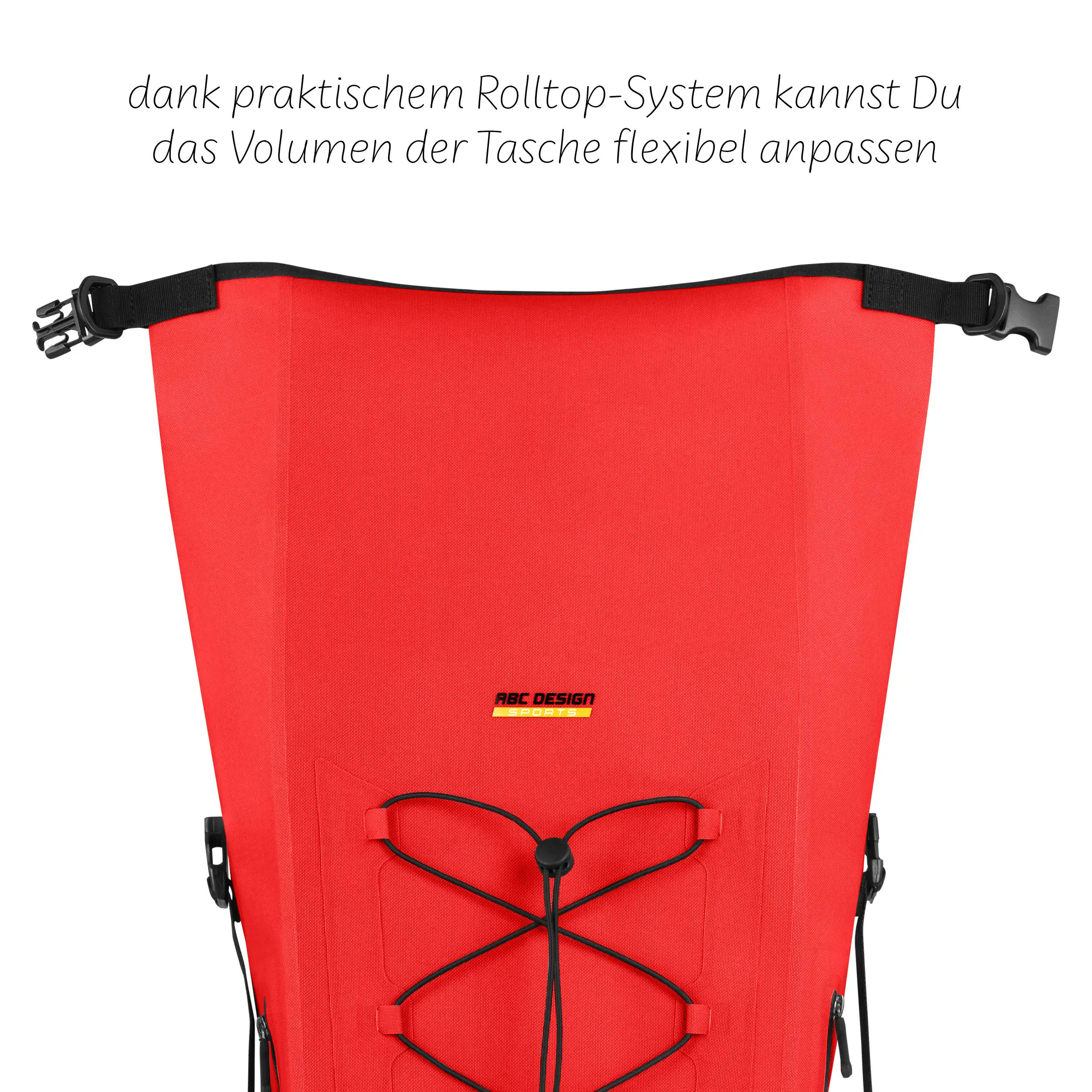 Bolsa de sillín Sion 20L para cochecito, remolque para bicicleta y uso diario - Mango