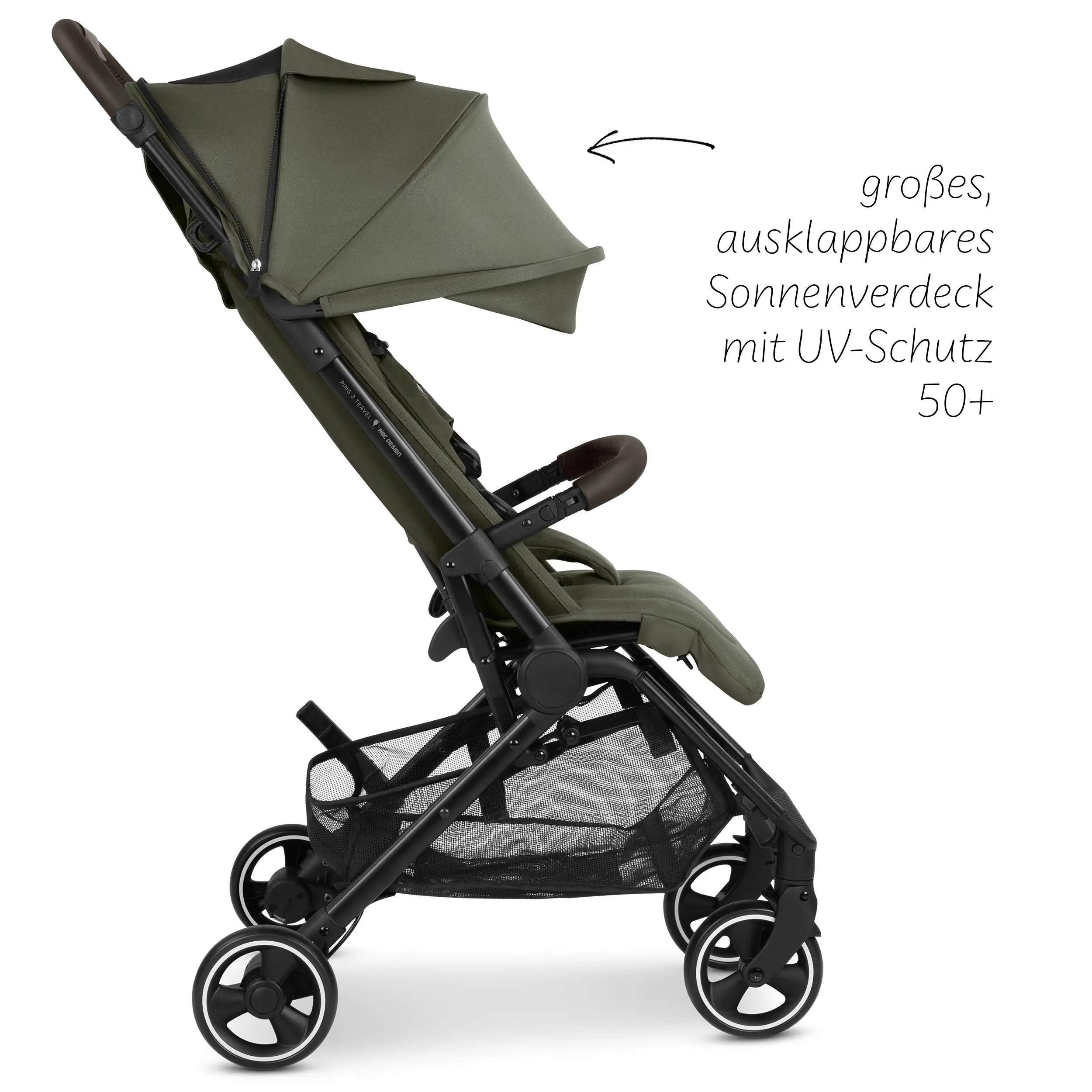 Reisebuggy Ping 3 Travel mit Zubehörset  - Avocado