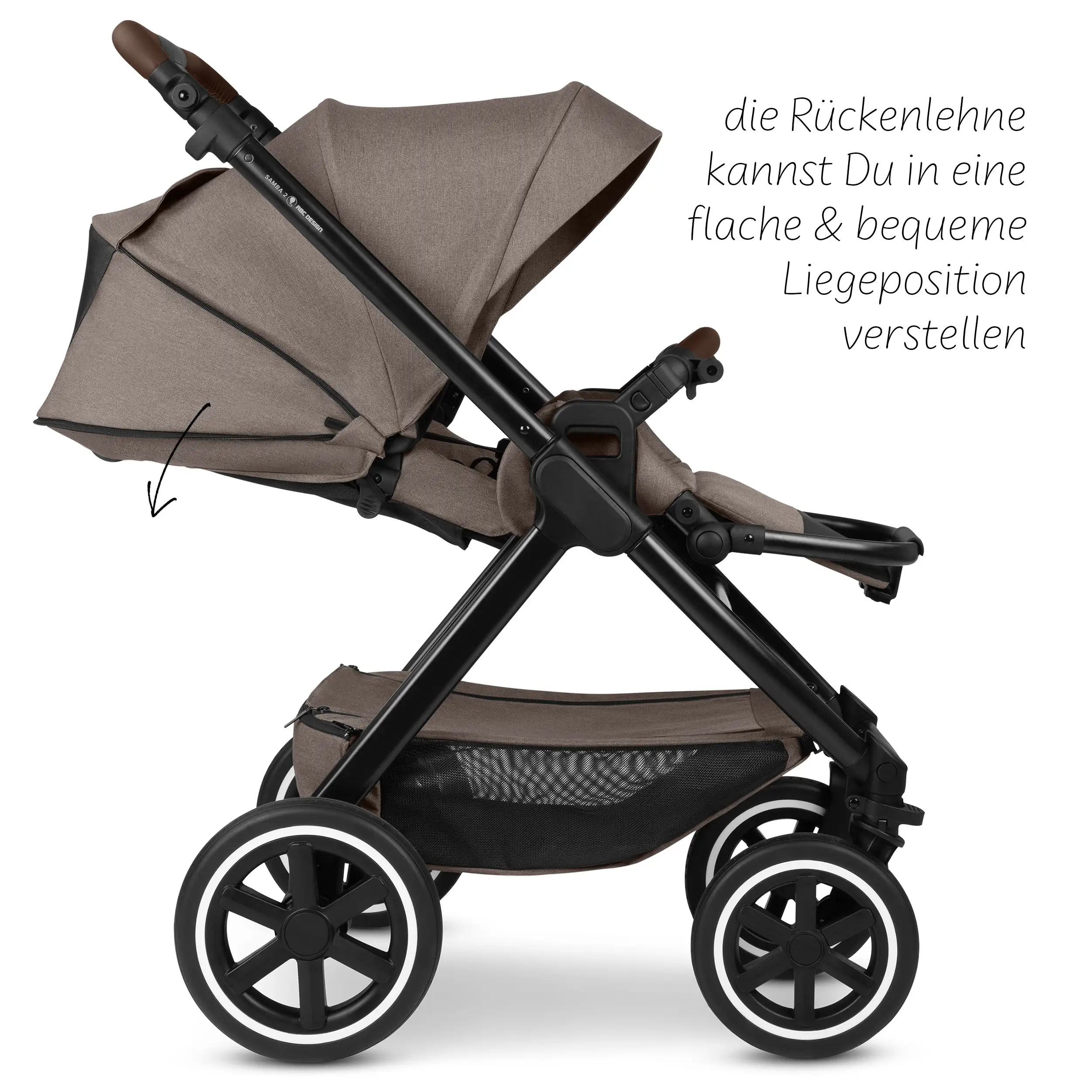 Travel system Samba 2 incl. Calla lie-flat infant car seat - Nature