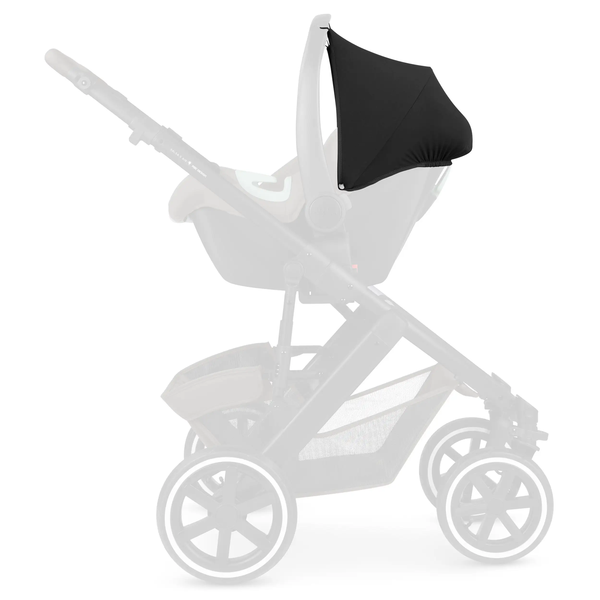 Pare-soleil de rechange pour coque auto Tulip - Black Pare-soleil de rechange pour coque auto Tulip - Black