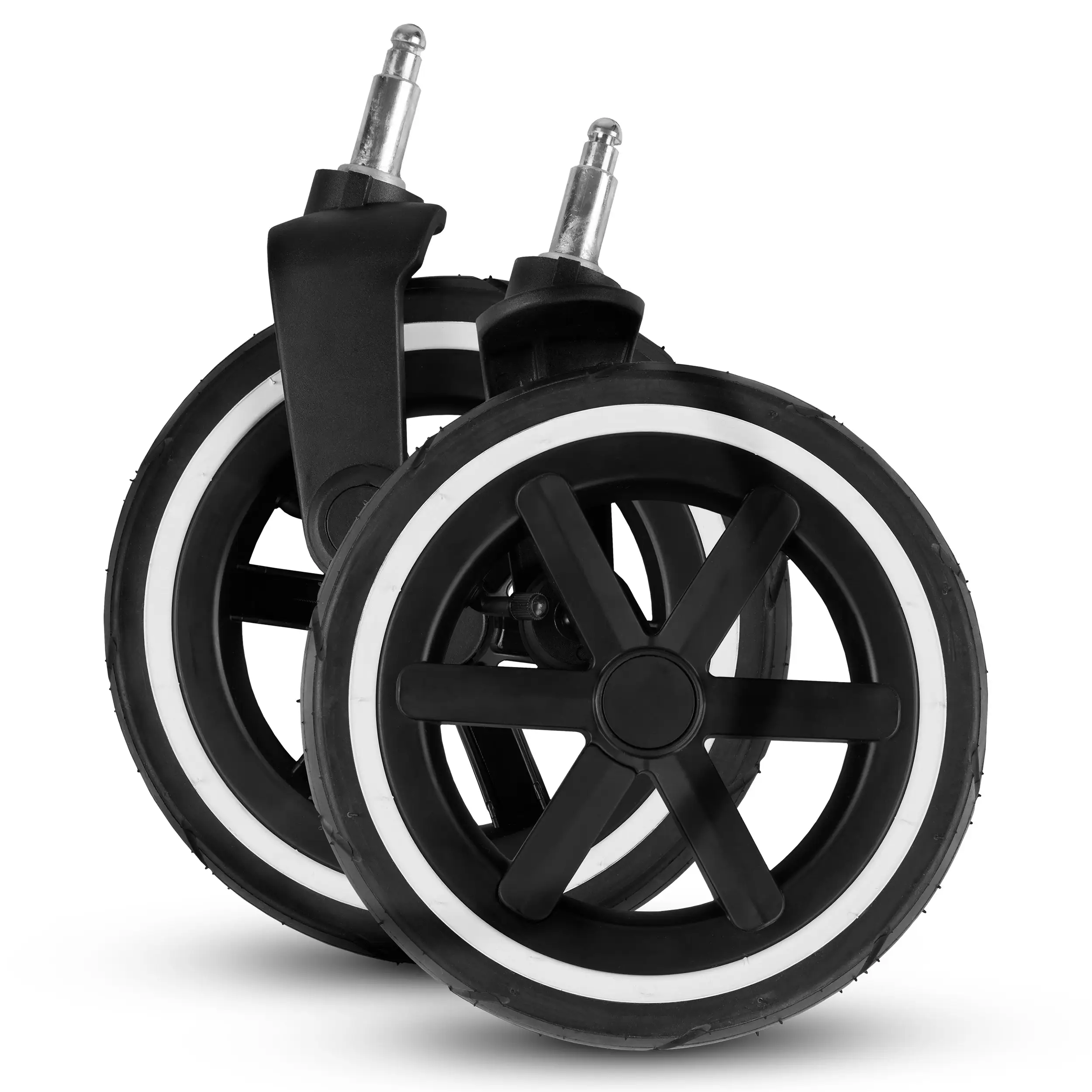 Front wheels set (2 pieces) for Salsa 5 Air / Salsa 4 Air - air wheels Black / White Wall Front wheels set (2 pieces) for Salsa 5 Air / Salsa 4 Air - air wheels Black / White Wall