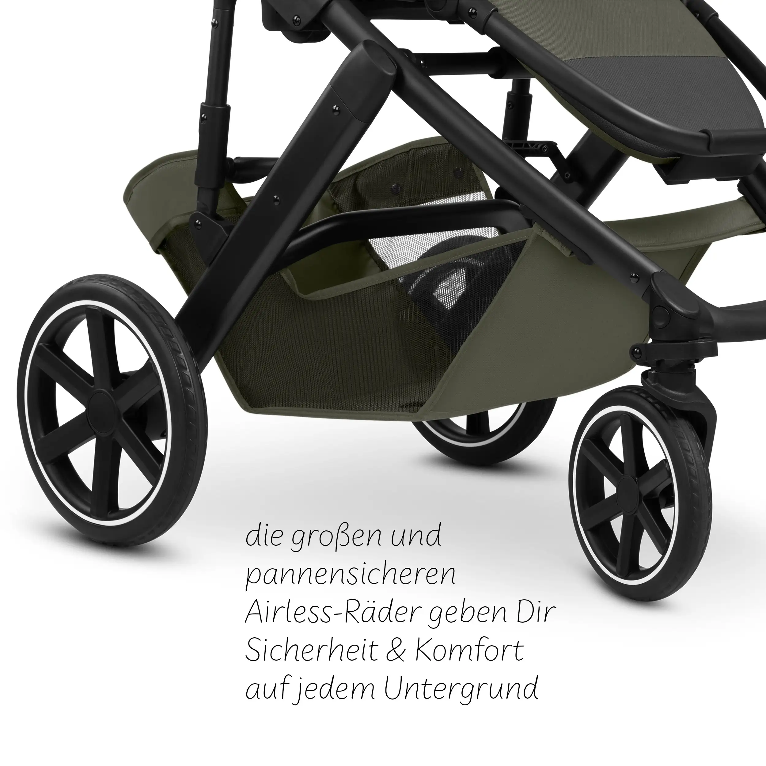 3in1 Kinderwagen-Set Salsa Core inkl. Babyschale Calla mit Liegefunktion - Olive