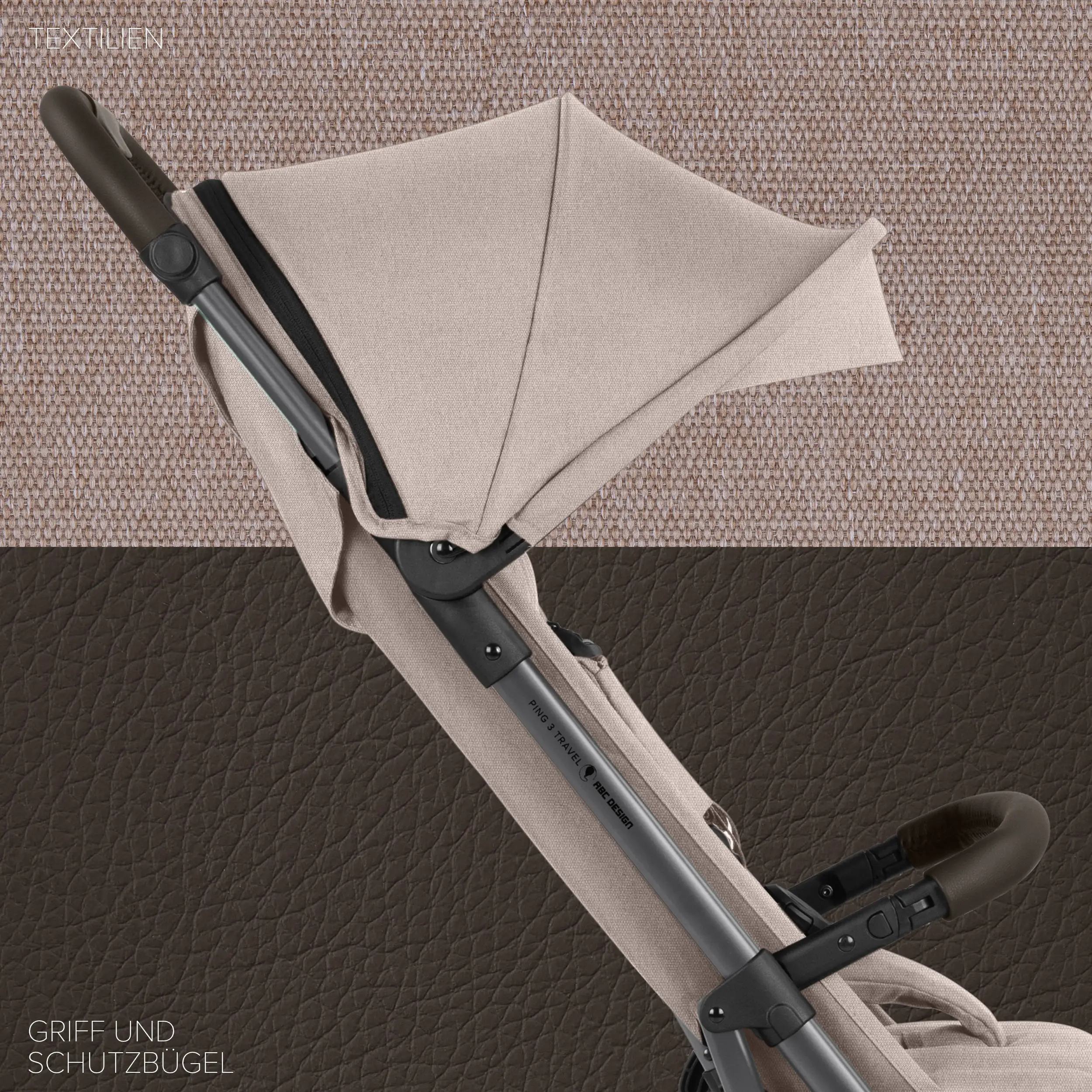 Travel Stroller Ping 3 Travel with accessory set - Camel