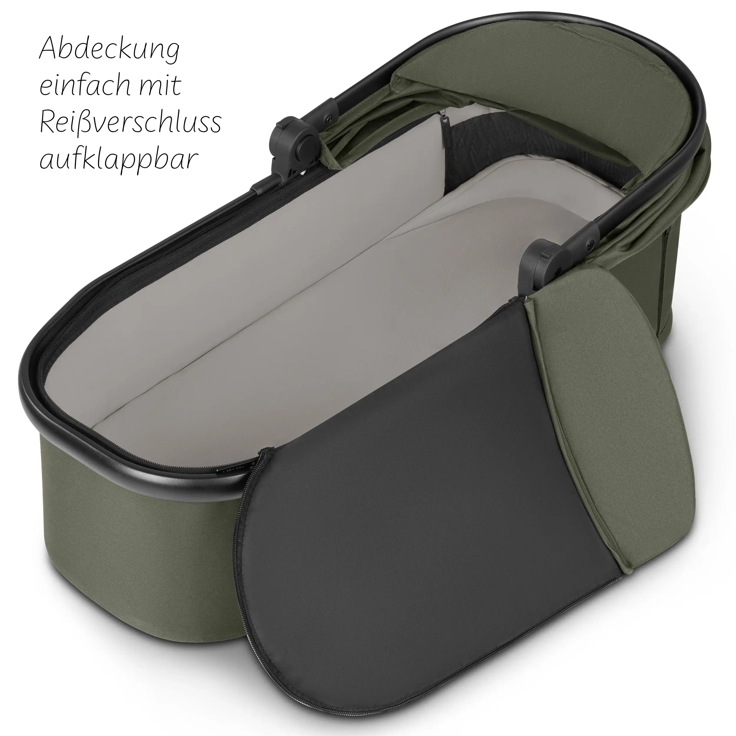 Carrycot for Bayamo double strollers - Pea