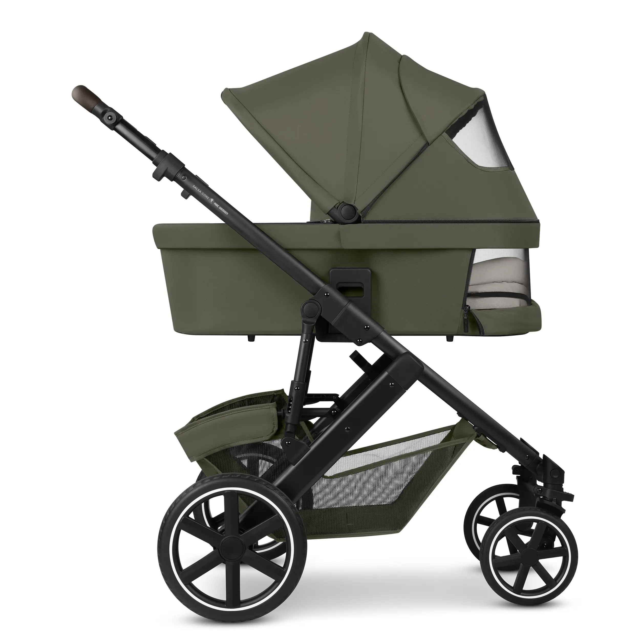 3in1 Stroller Set Salsa Core incl. infant car seat Calla with Reclining Function - Olive