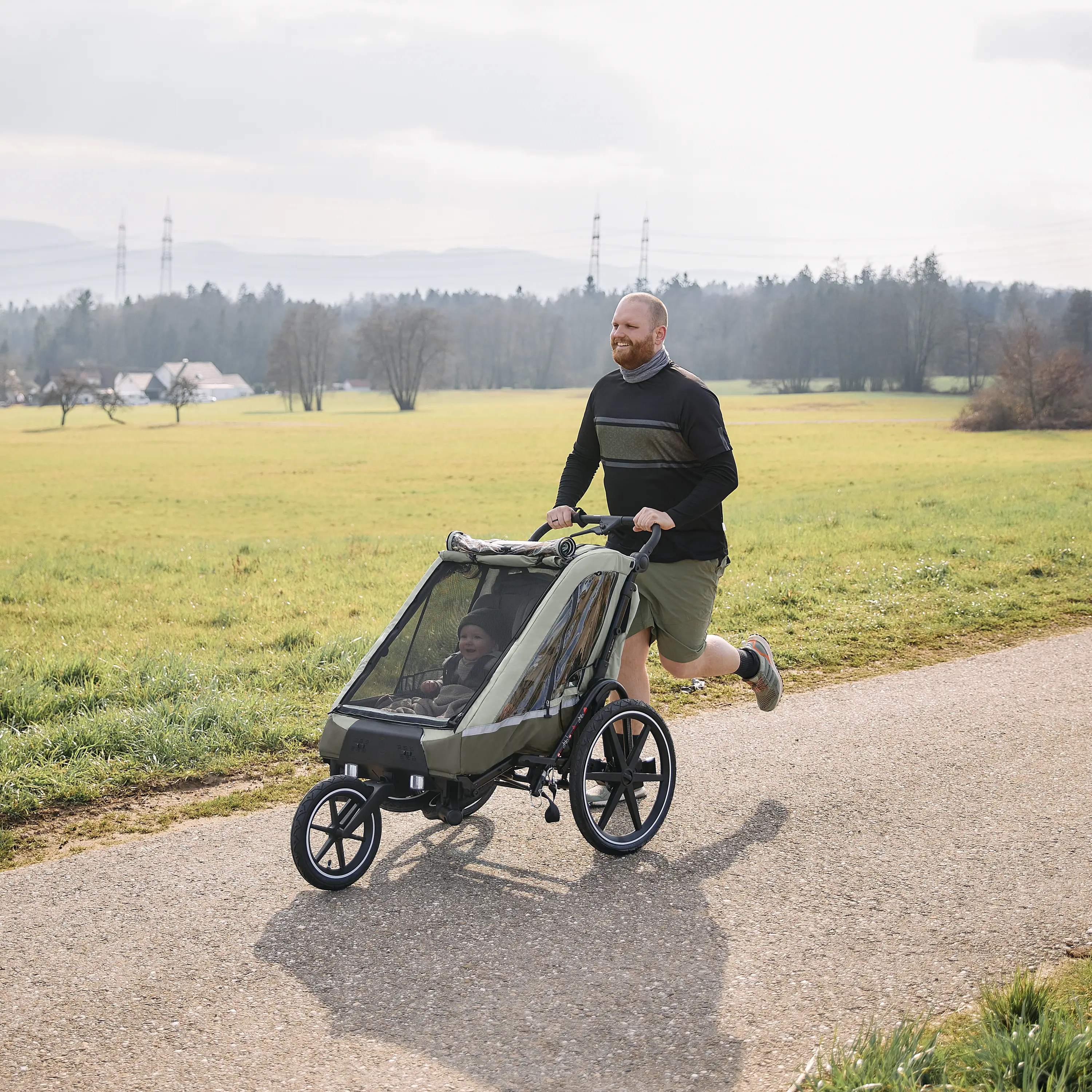 Un jogger en un abrir y cerrar de ojos