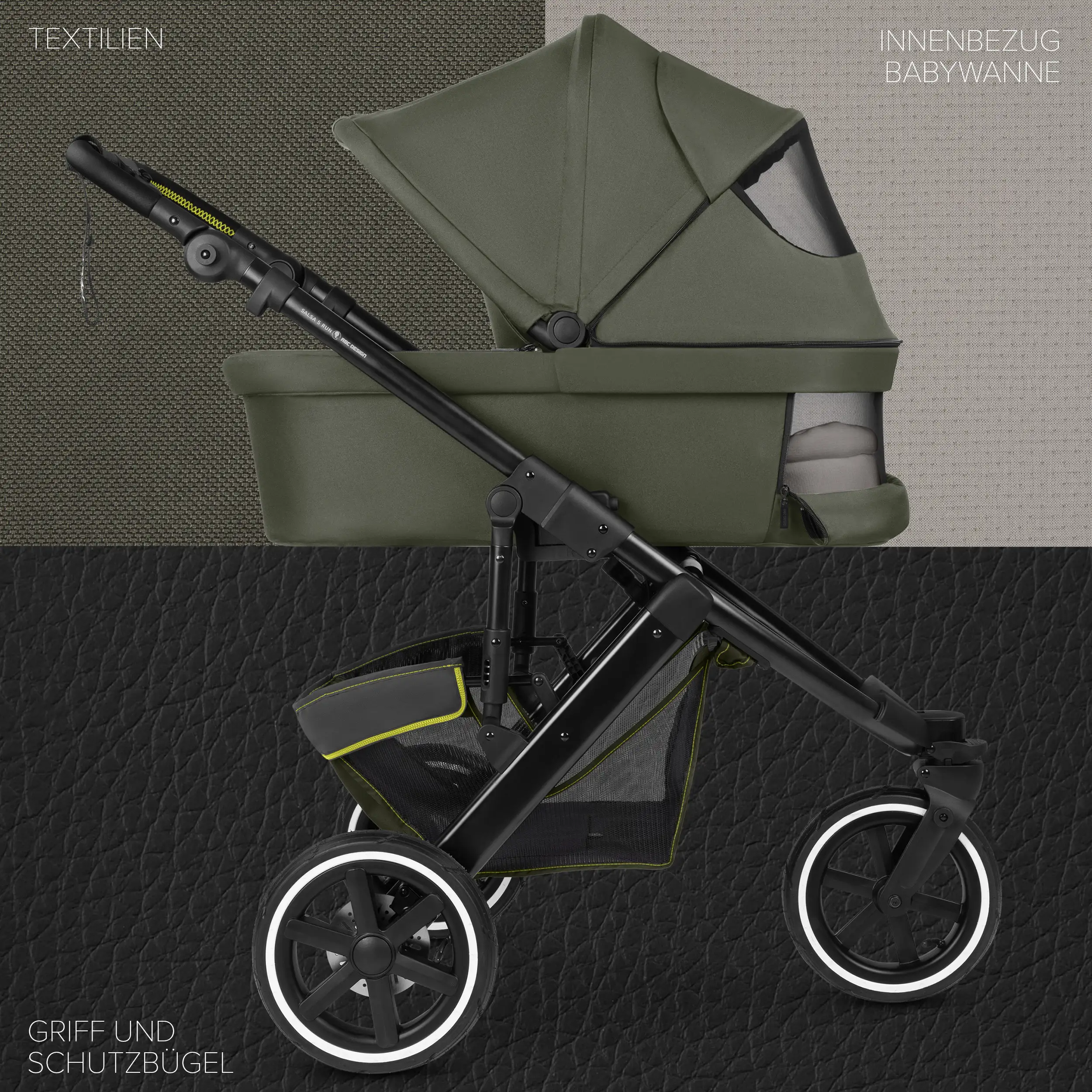 2in1 Stroller Salsa 5 Run - Avocado 2in1 Stroller Salsa 5 Run - Avocado