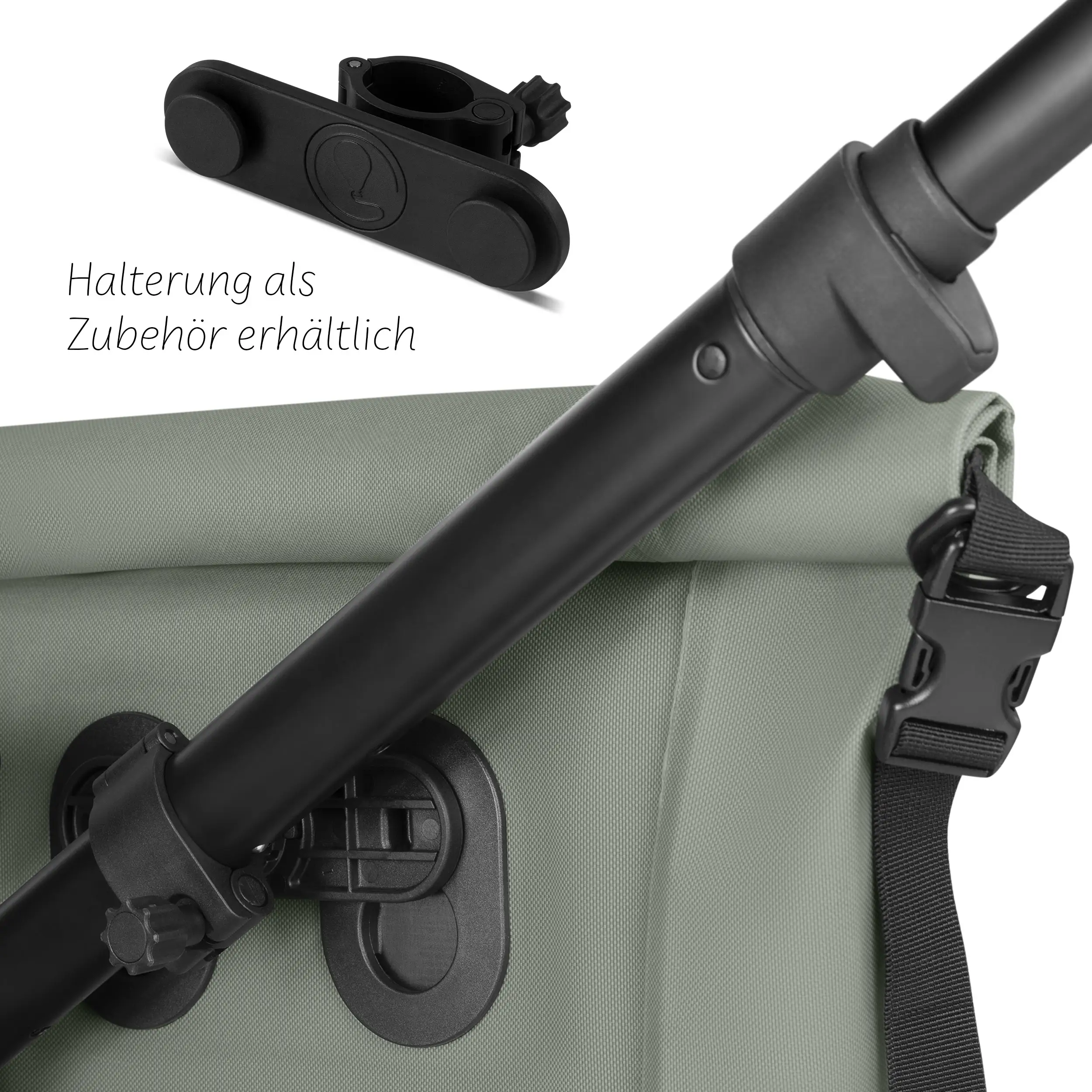 Satteltasche Sion 20L für Kinderwagen Fahrradanhänger & Alltag - Pine