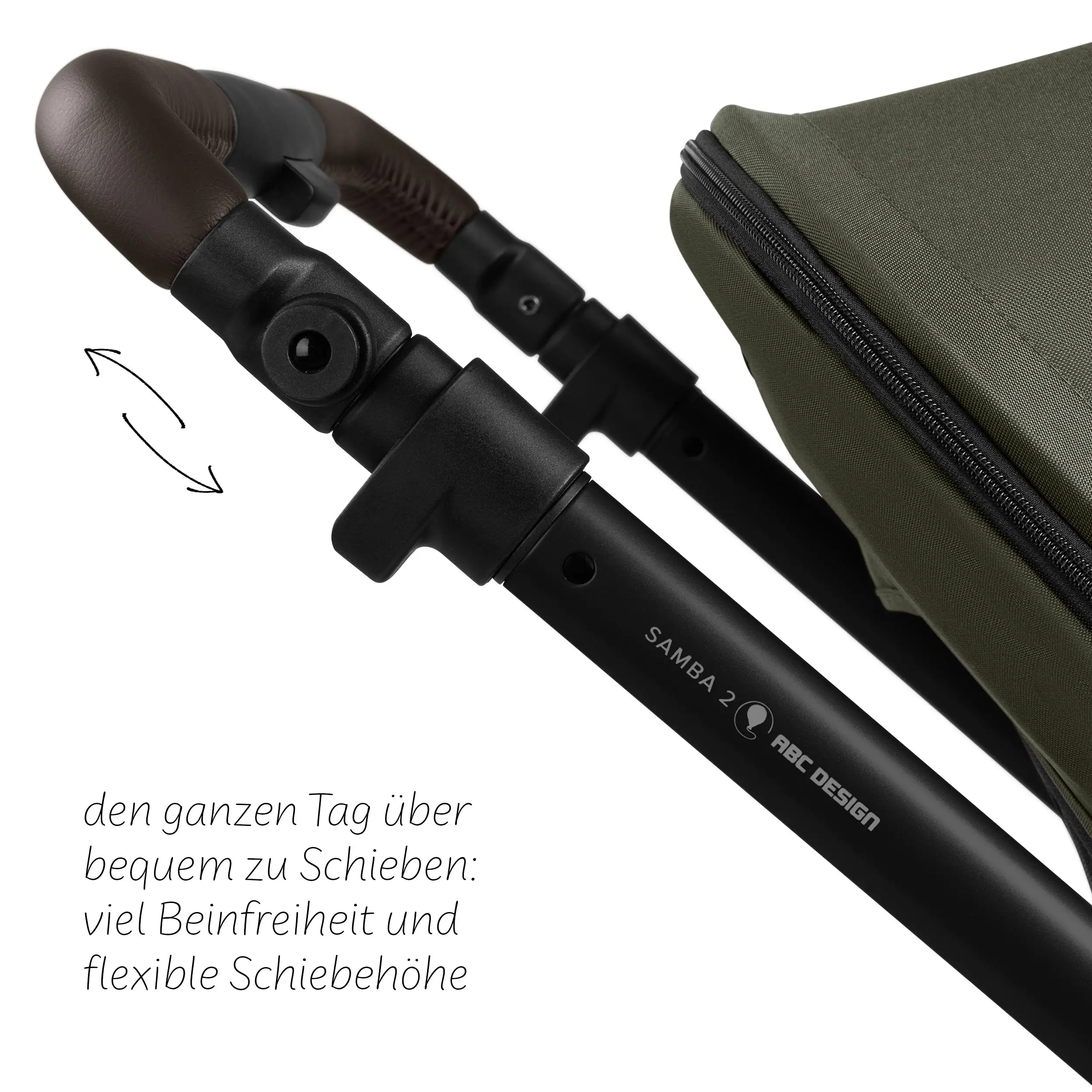 3in1-Kinderwagen-Set Samba 2 inkl. Babyschale Calla mit Liegefunktion - Avocado