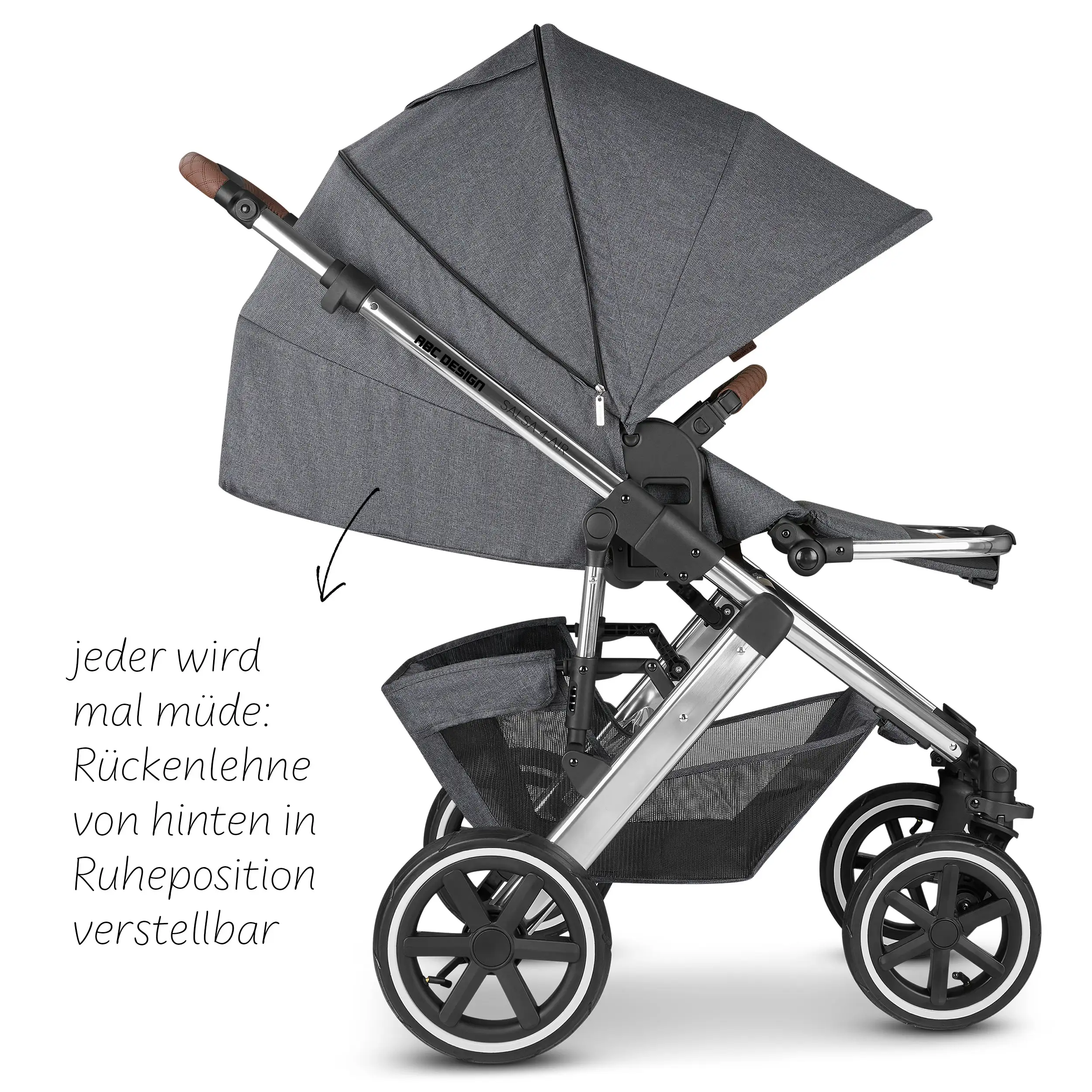 ABC Design 2in1 Stroller Salsa 4 Air Asphalt
