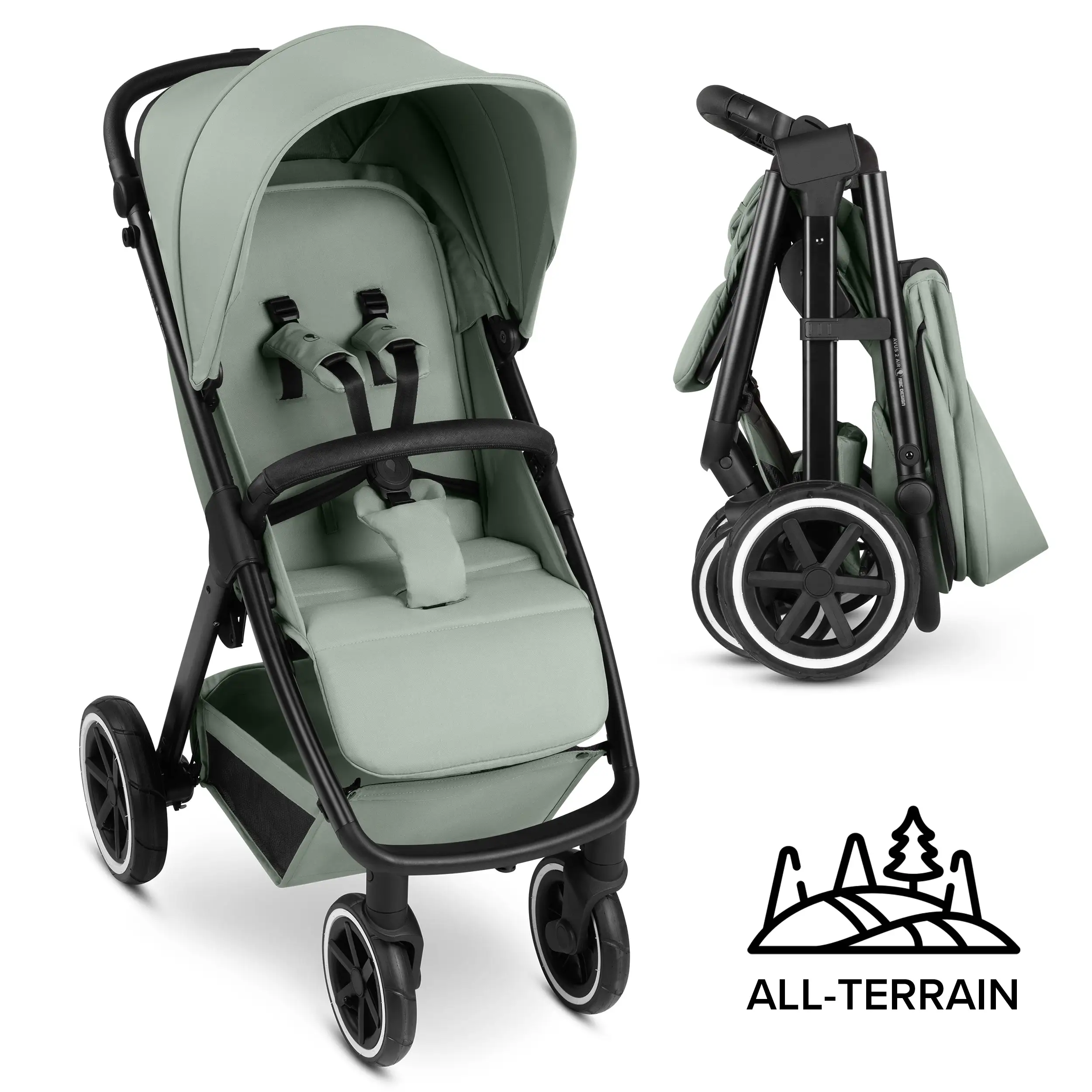 Stroller Avus 2 Air | With Air Tires - Pine Stroller Avus 2 Air | With Air Tires - Pine