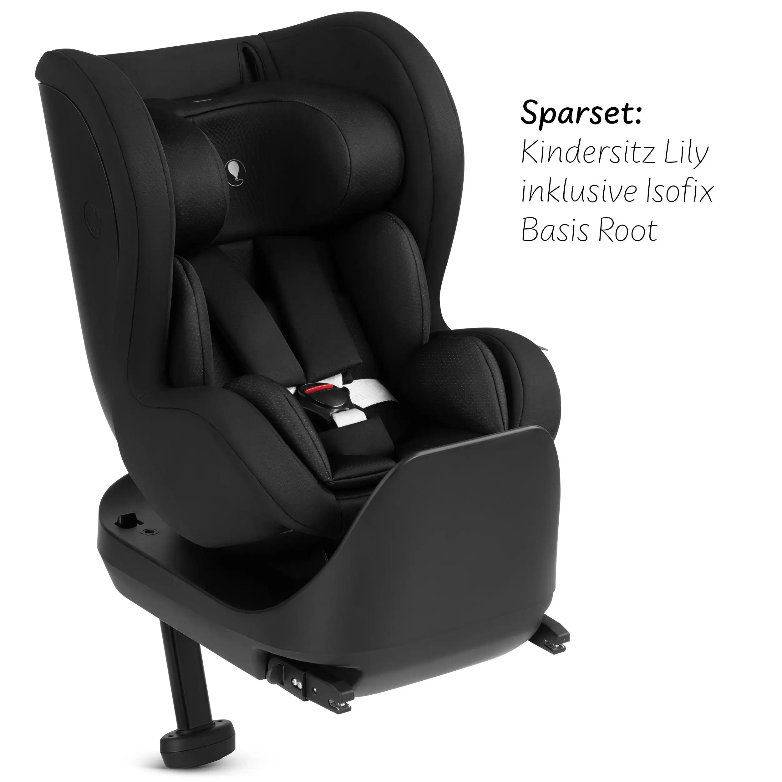Silla para niños Lily i-Size con base Isofix giratoria Root - Negro