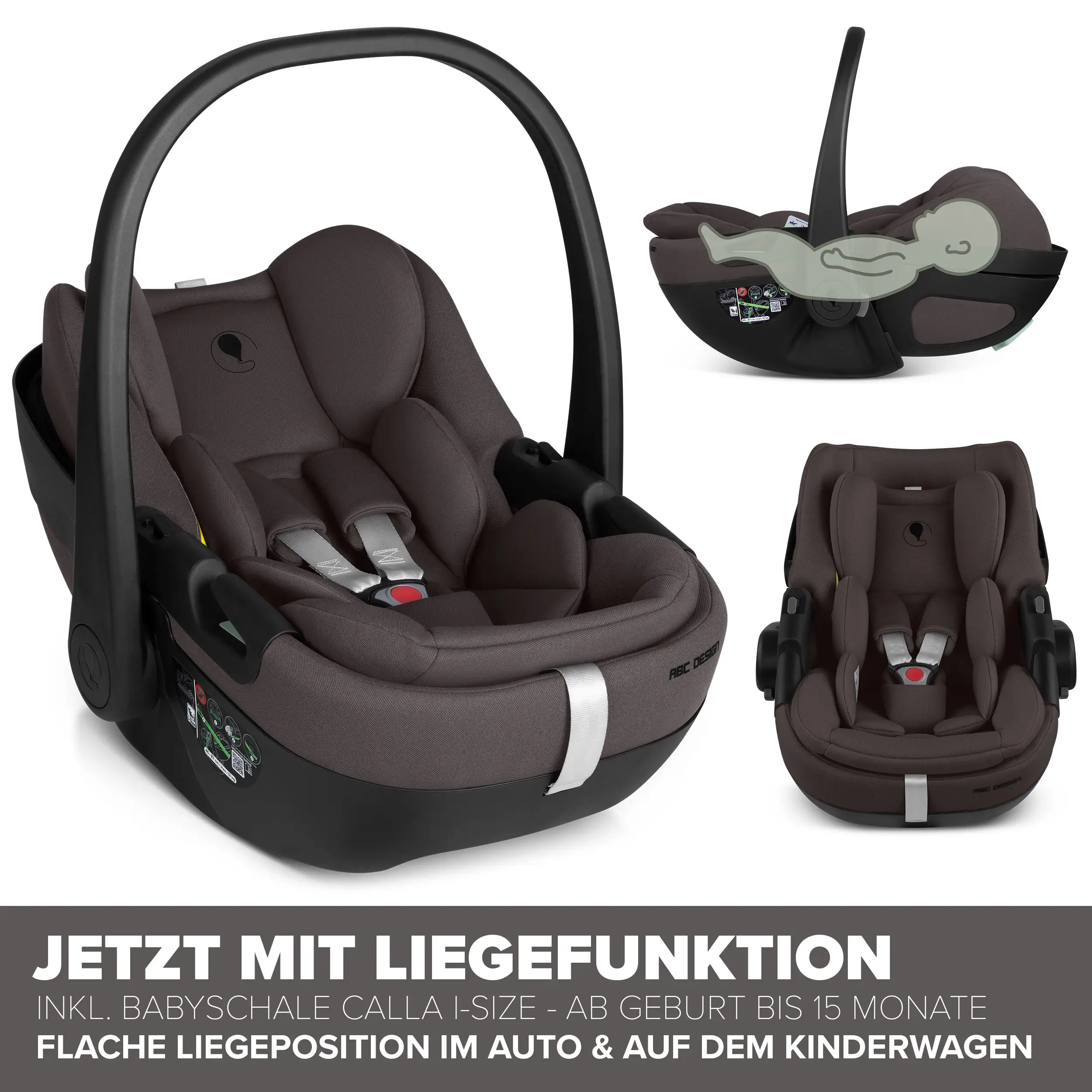 3in1 Kinderwagen-Set Salsa Core inkl. Babyschale mit Liegefunktion Calla - Falcon
