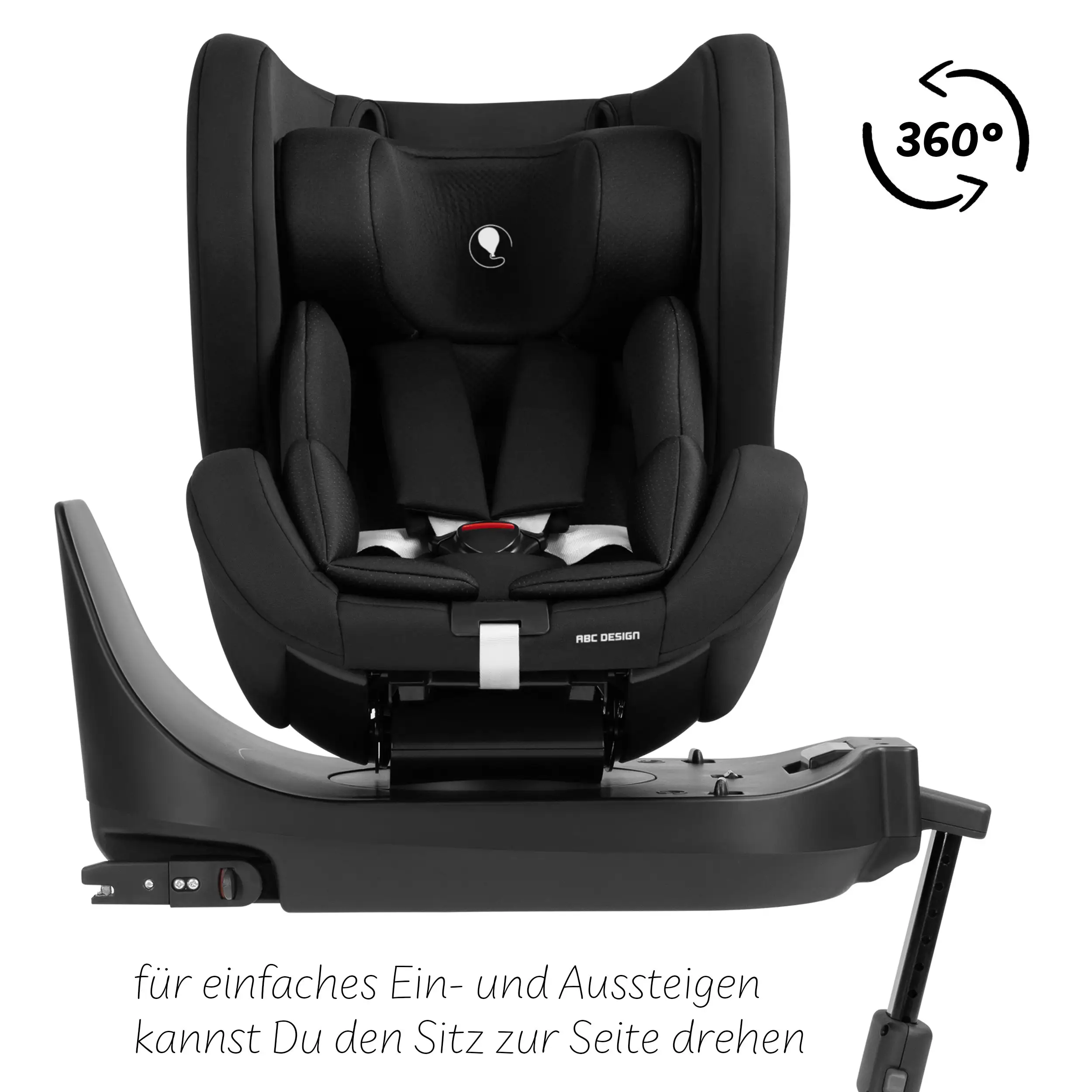 Silla para niños Lily i-Size con base Isofix giratoria Root - Negro
