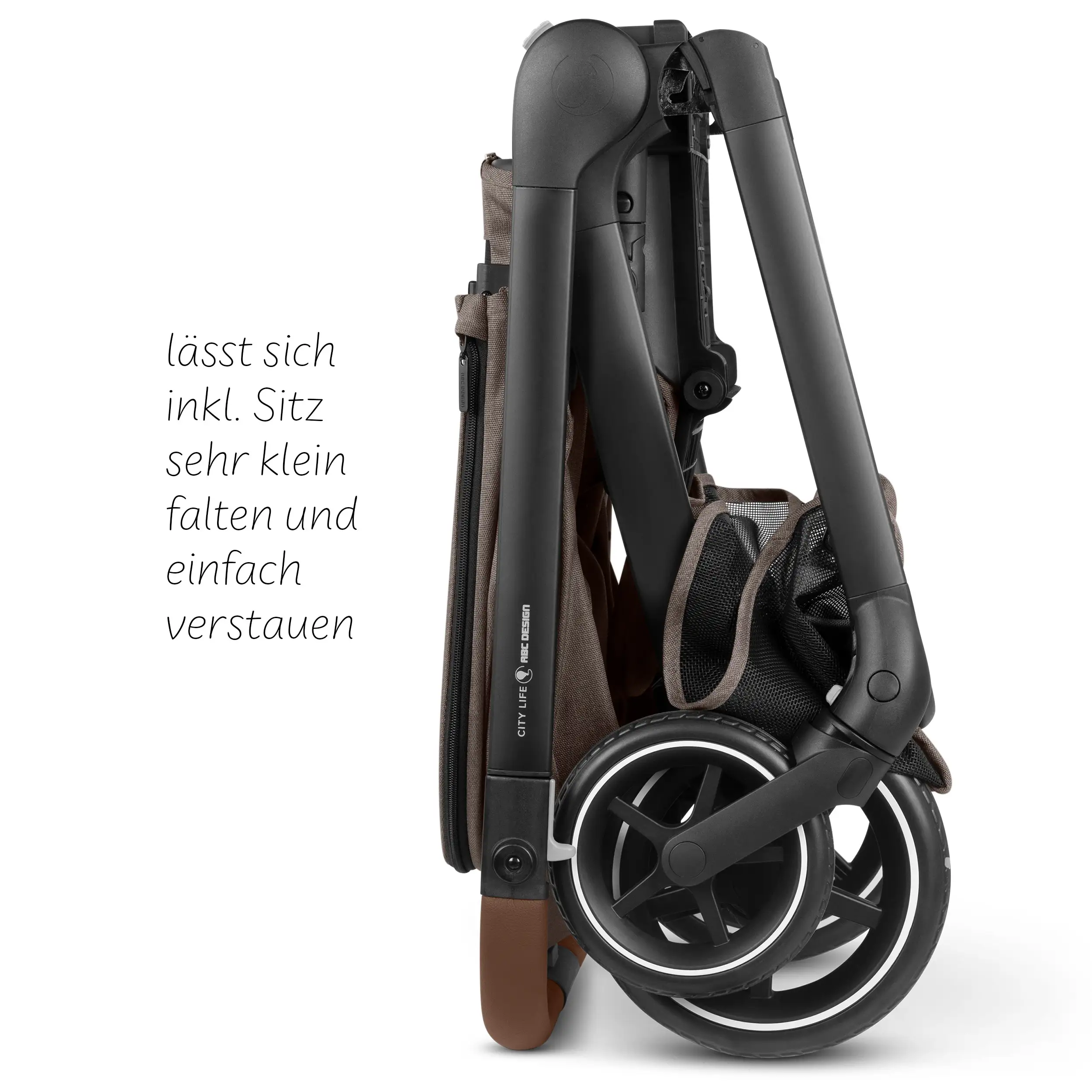 3in1 Kinderwagen-Set City Life inkl. Babyschale Maxi Cosi Pebble 360 Pro 2 - Nature