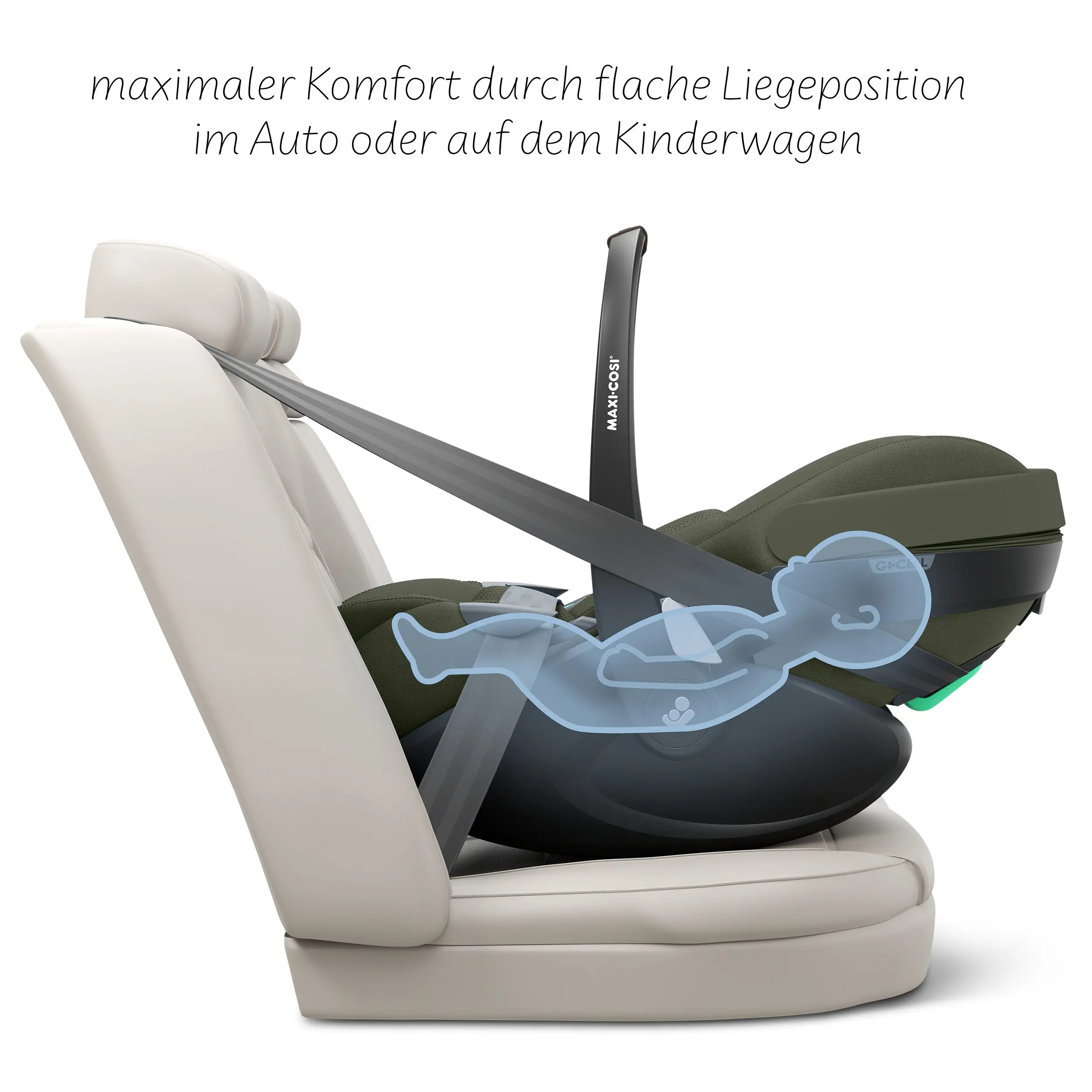 3in1 Stroller Set City Life incl. infant car seat Maxi Cosi Pebble 360 Pro 2 - Avocado