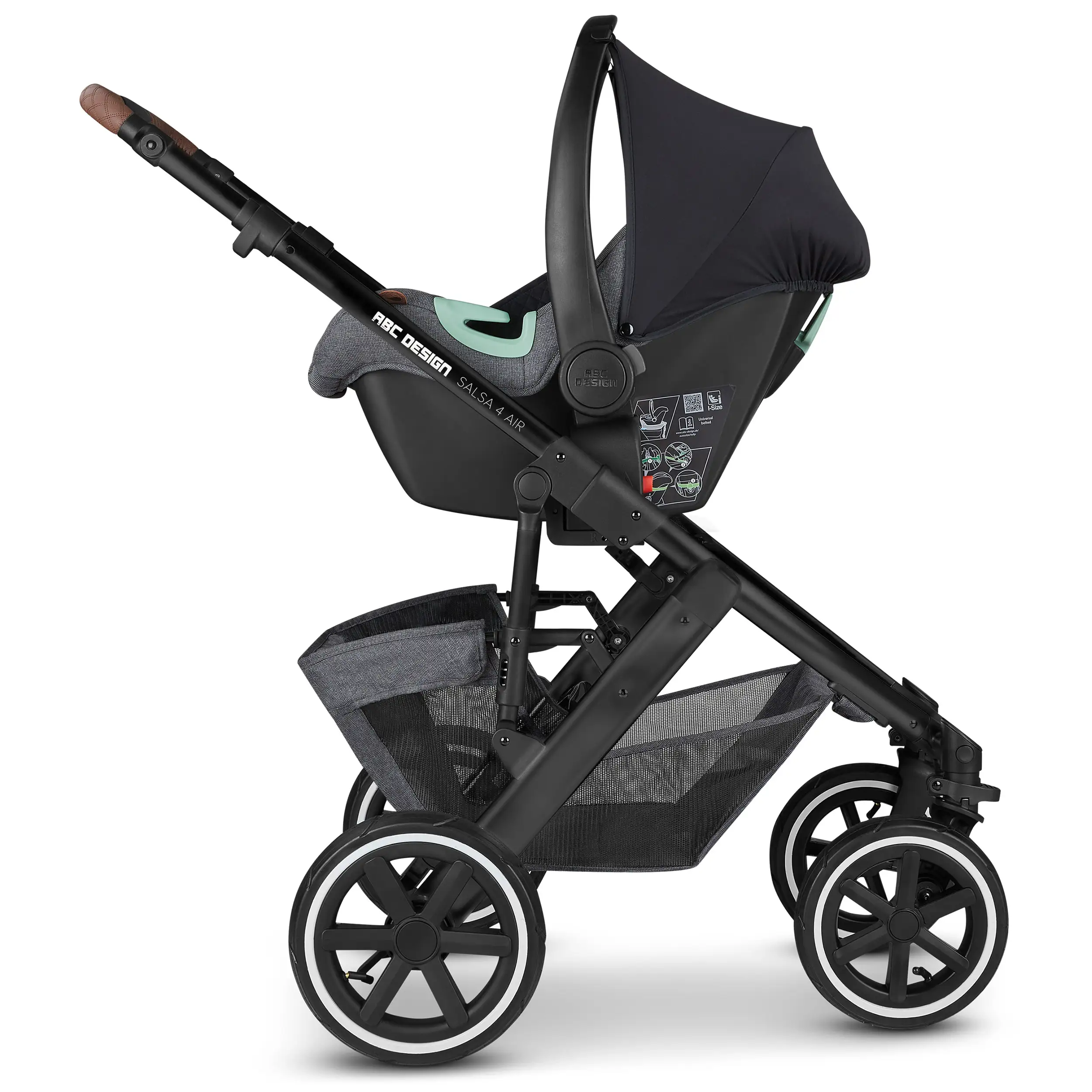 3in1-Kinderwagen-Set Salsa 4 Air - Crow