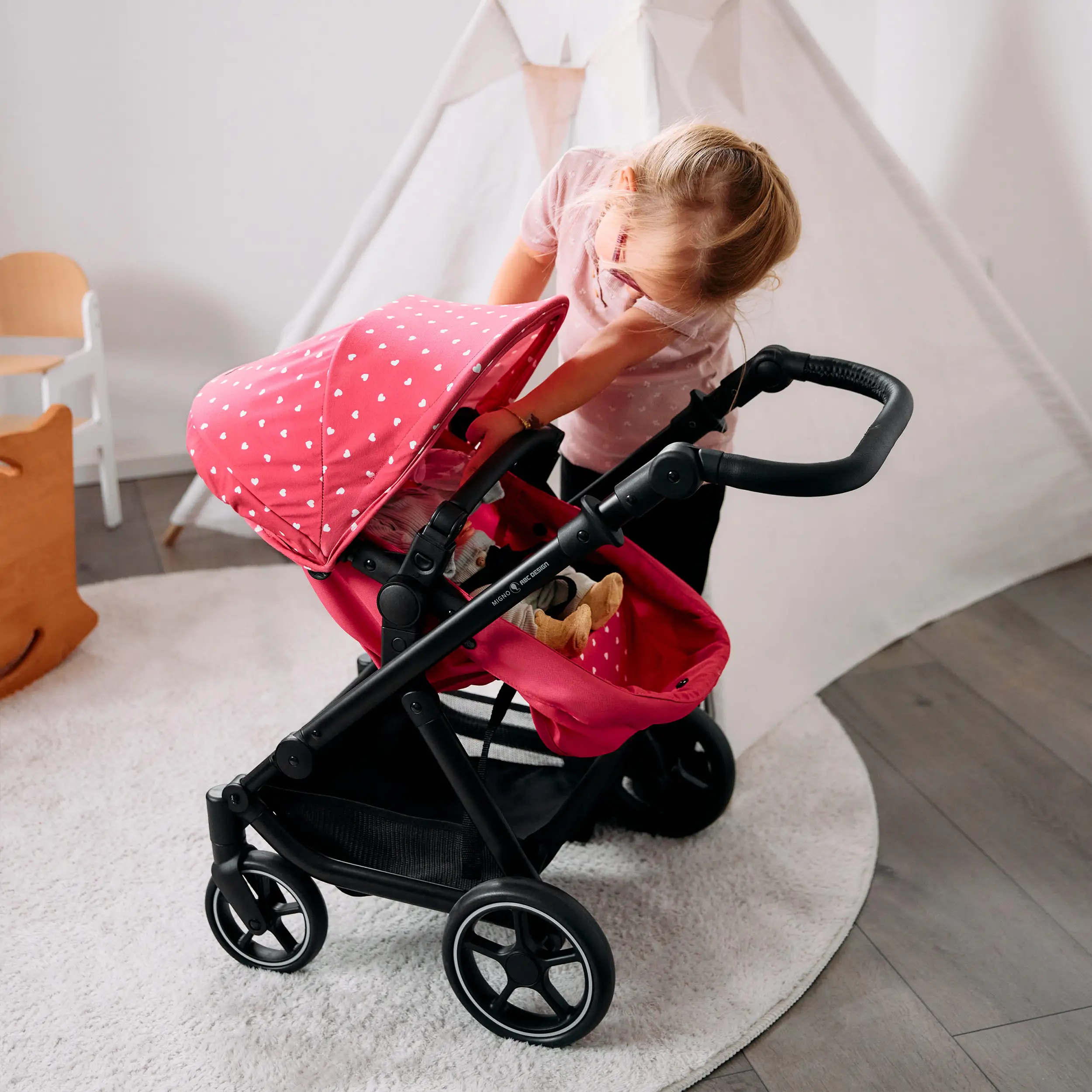 Poussette pour poupees ABC Design Migno Candy