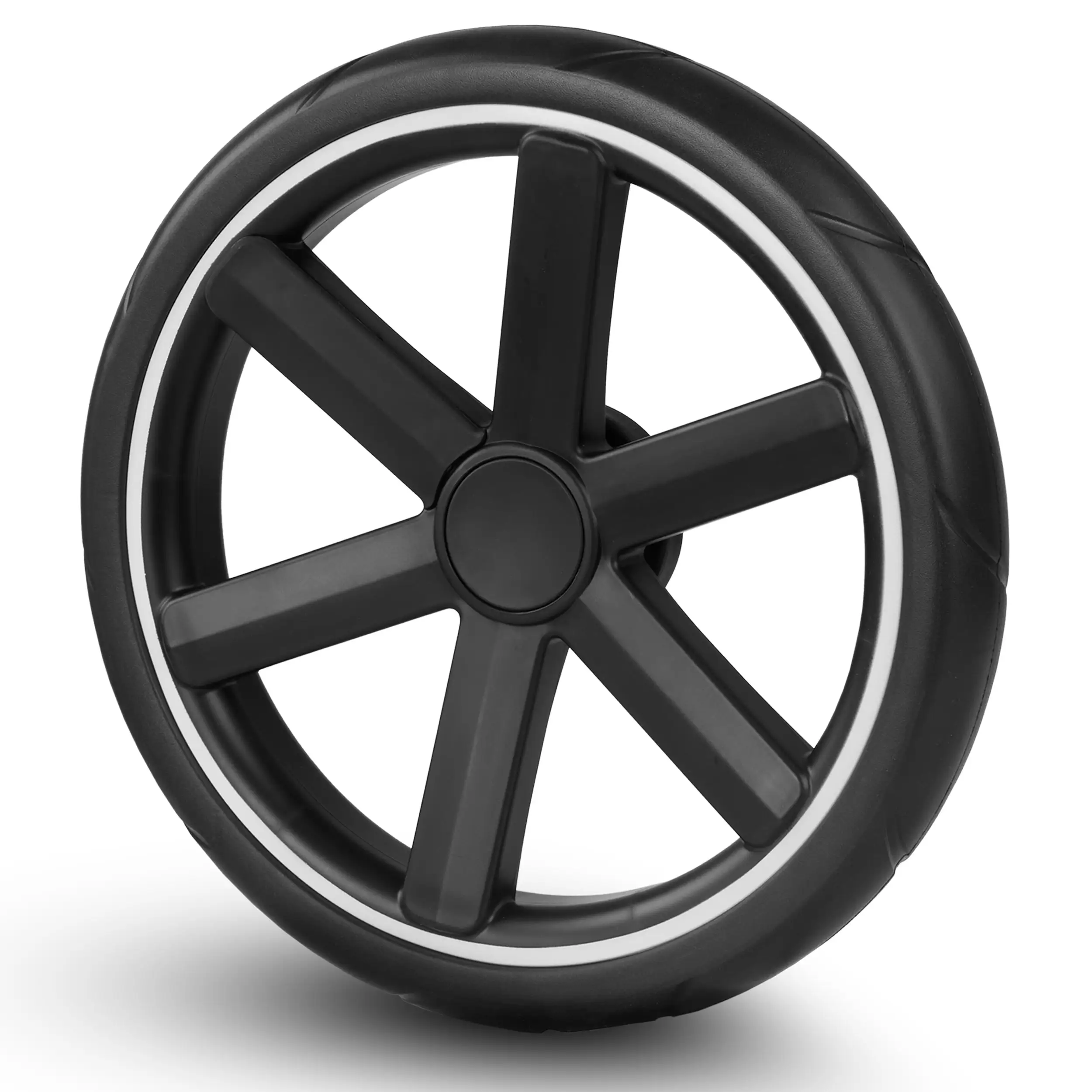 Rear wheel for Salsa 4 / Zoom / Zoom 2 - EVA Black / White Wall Rear wheel for Salsa 4 / Zoom / Zoom 2 - EVA Black / White Wall