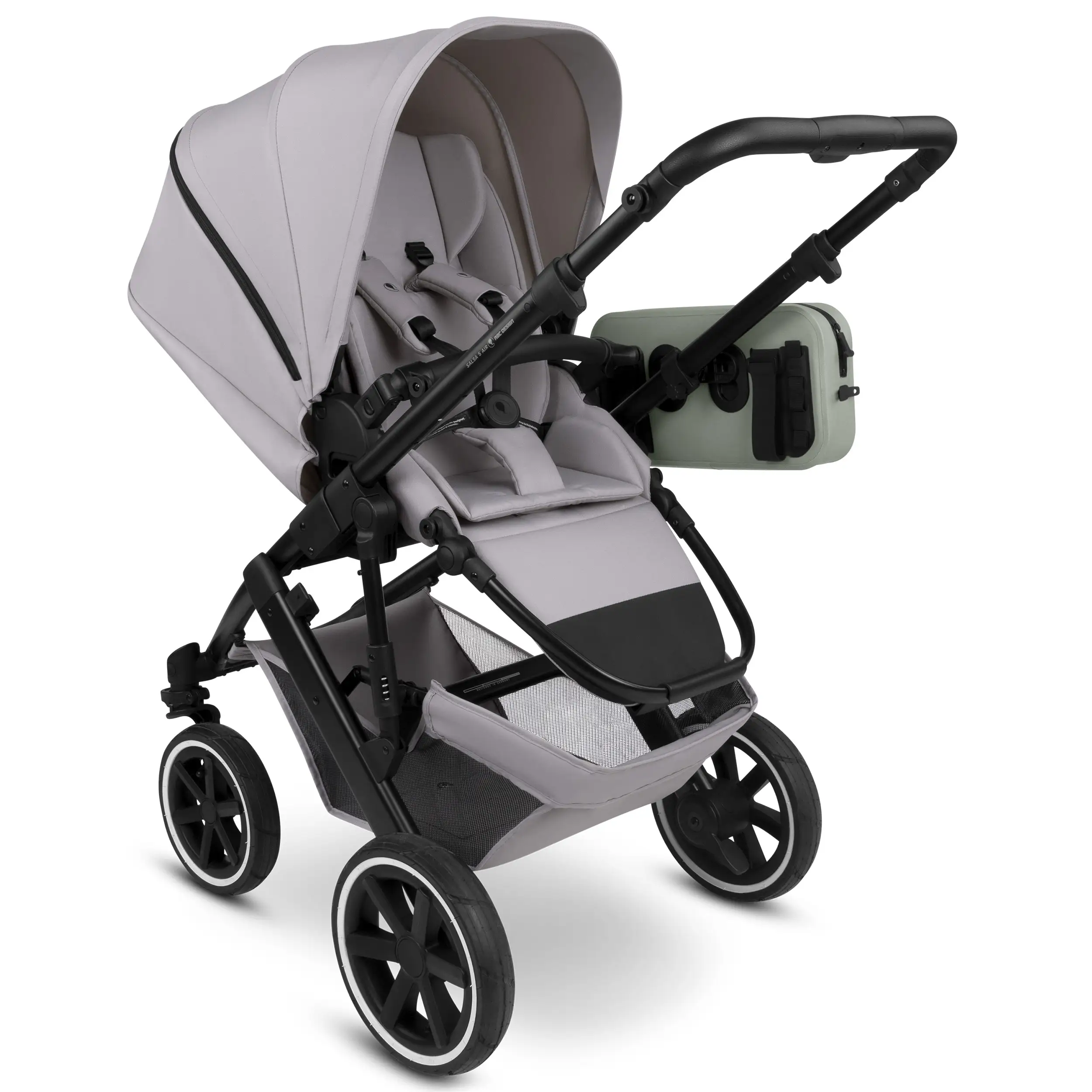 Satteltasche Genf 4,5L für Kinderwagen, Fahrrad & Alltag - Pine