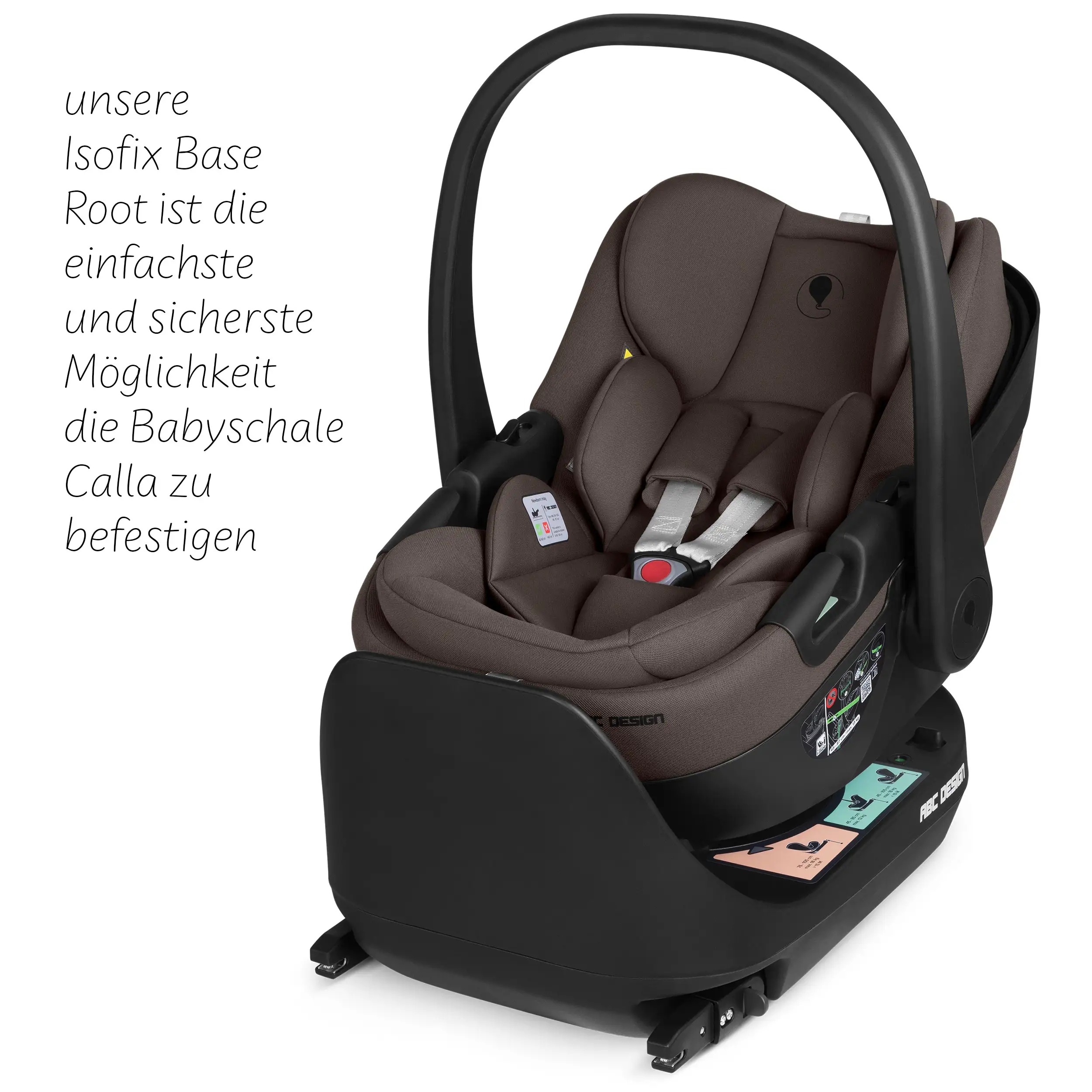 Babyschale mit Liegefunktion Calla i-Size - Espresso