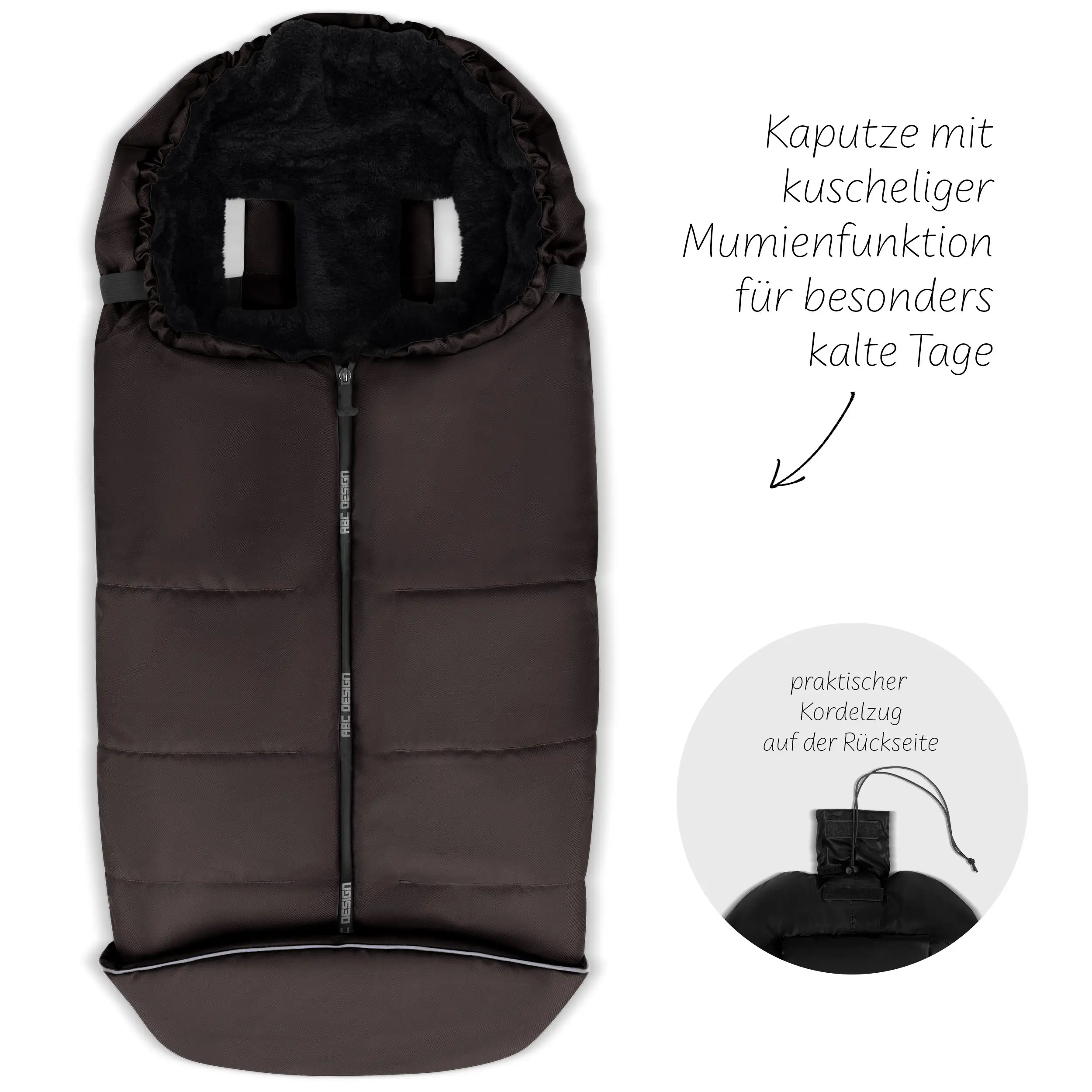 Winter Footmuff for Stroller - Espresso
