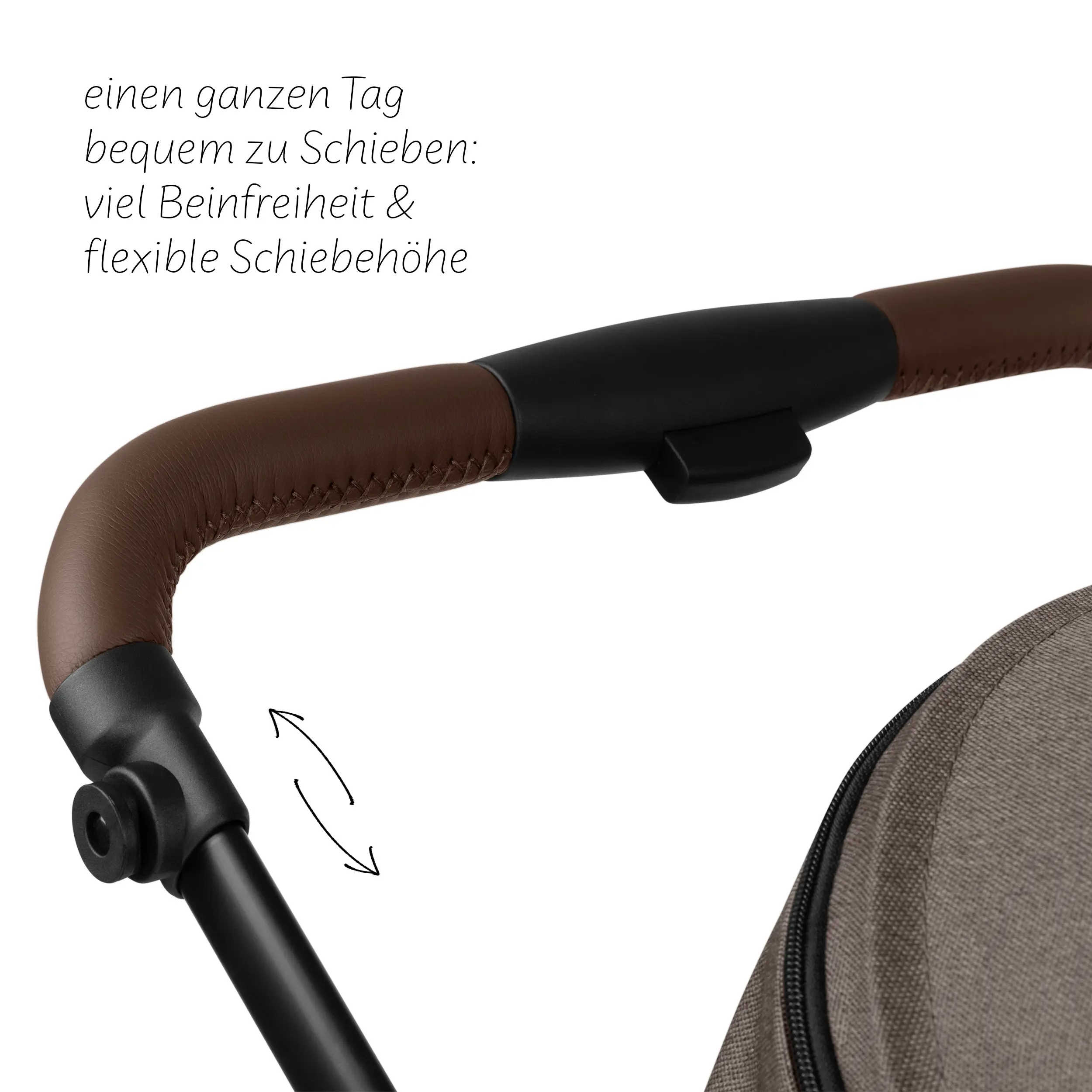 Kombi-Kinderwagen Salsa 5 Air inkl. Wickeltasche, Sonnenschirm, Regenschutz, Becherhalter - Nature