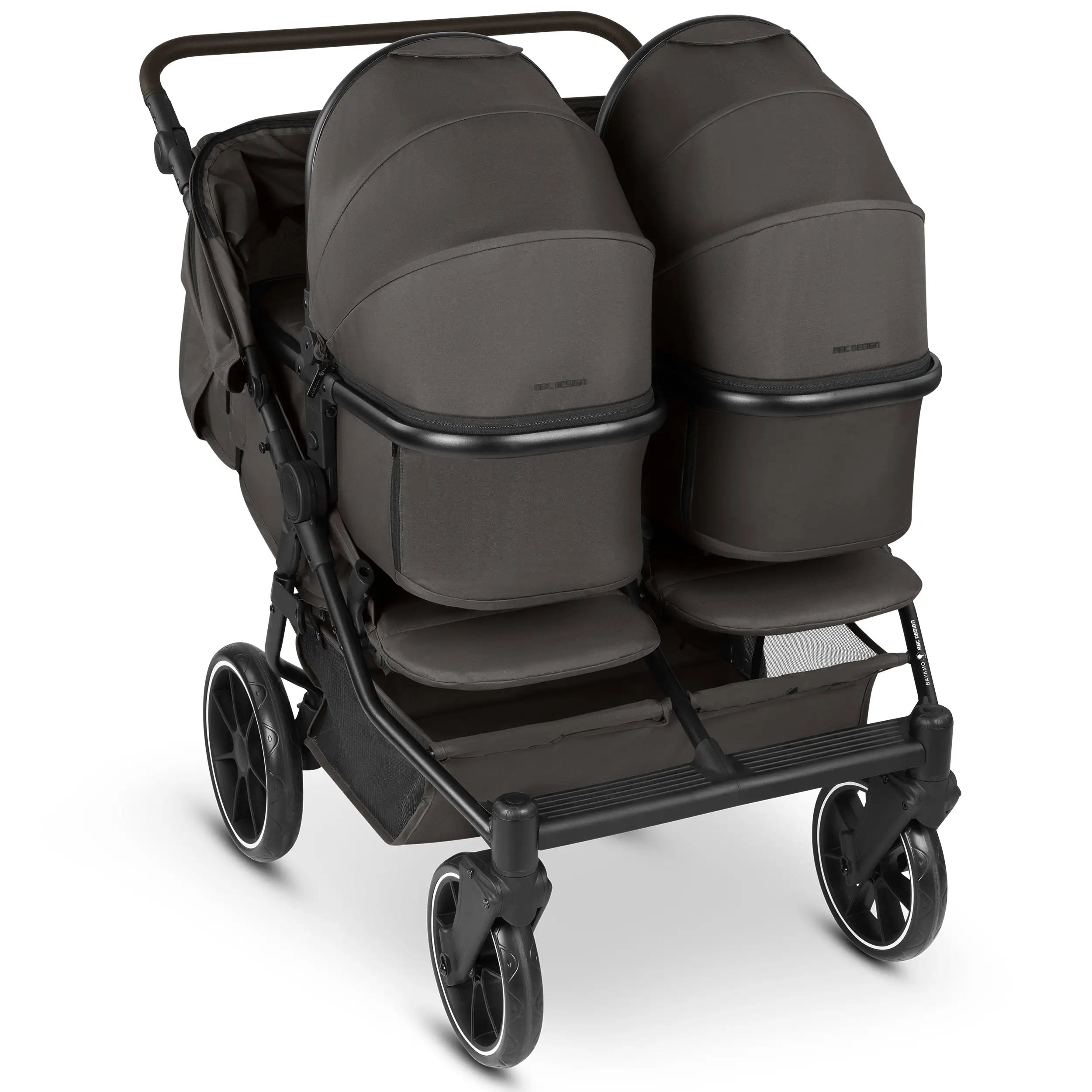 Carrycot for Bayamo double strollers - Nut