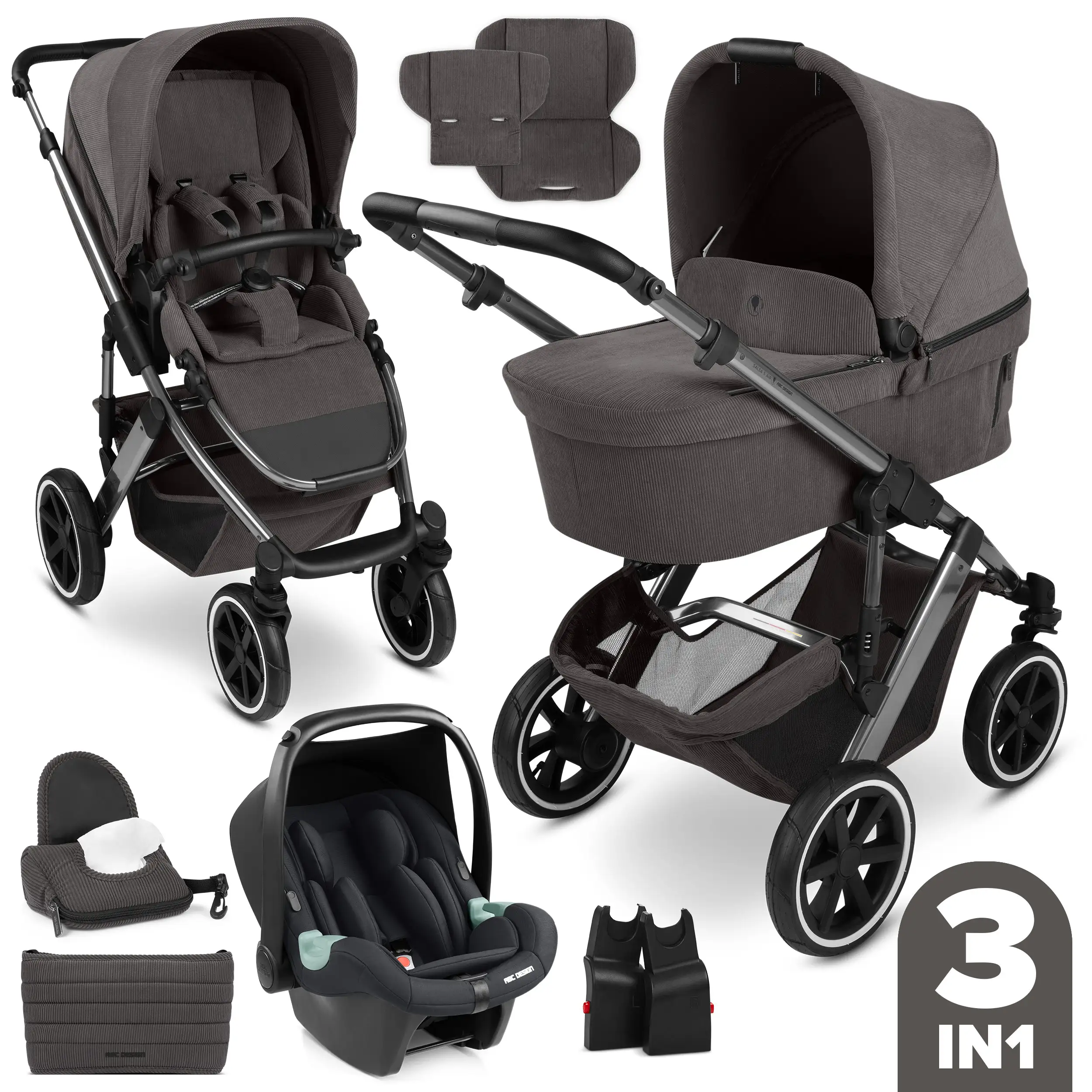 3in1 Stroller-Set Salsa 5 Air - Almond 3in1 Stroller-Set Salsa 5 Air - Almond