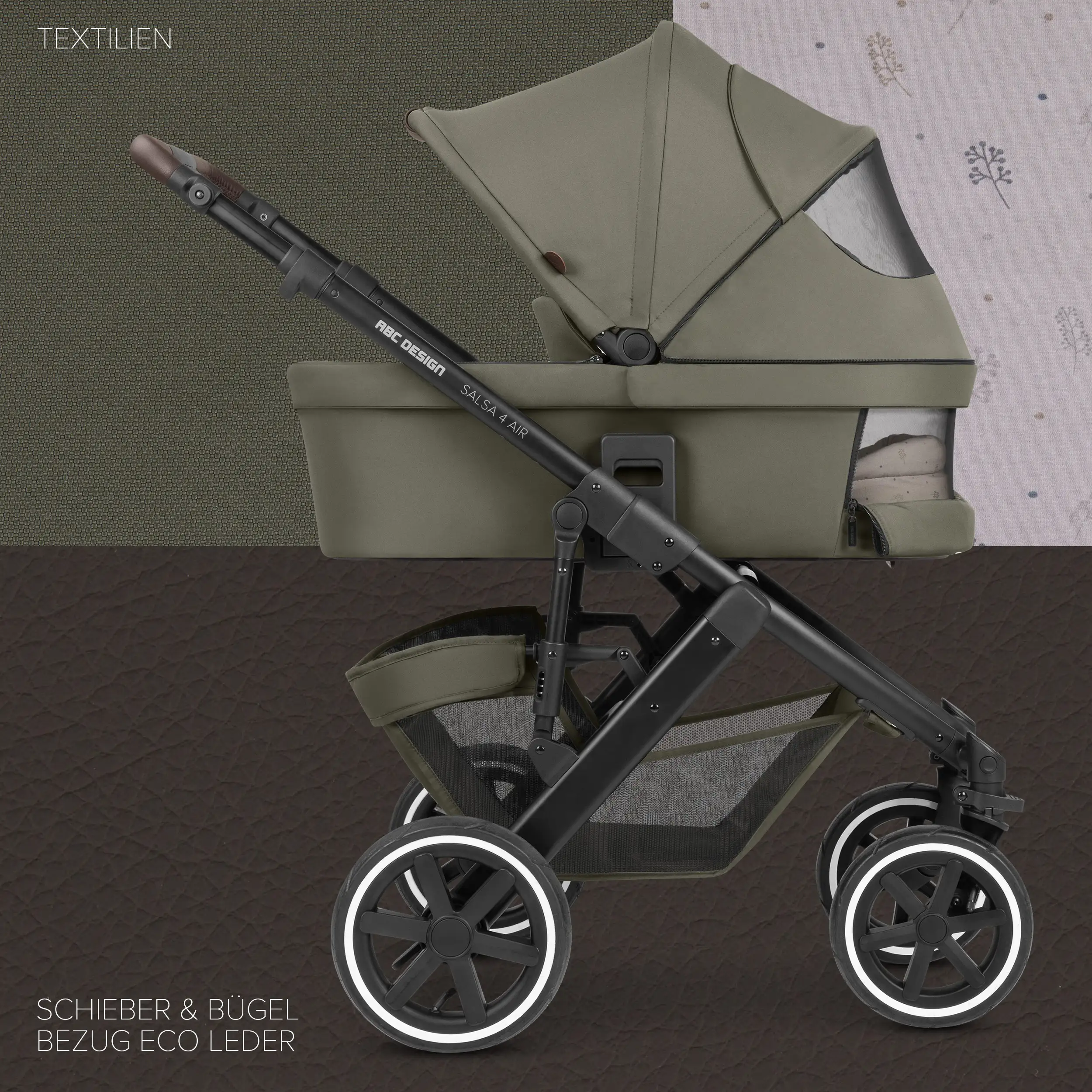 3in1 Kinderwagen-Set Salsa 4 Air - Wheat