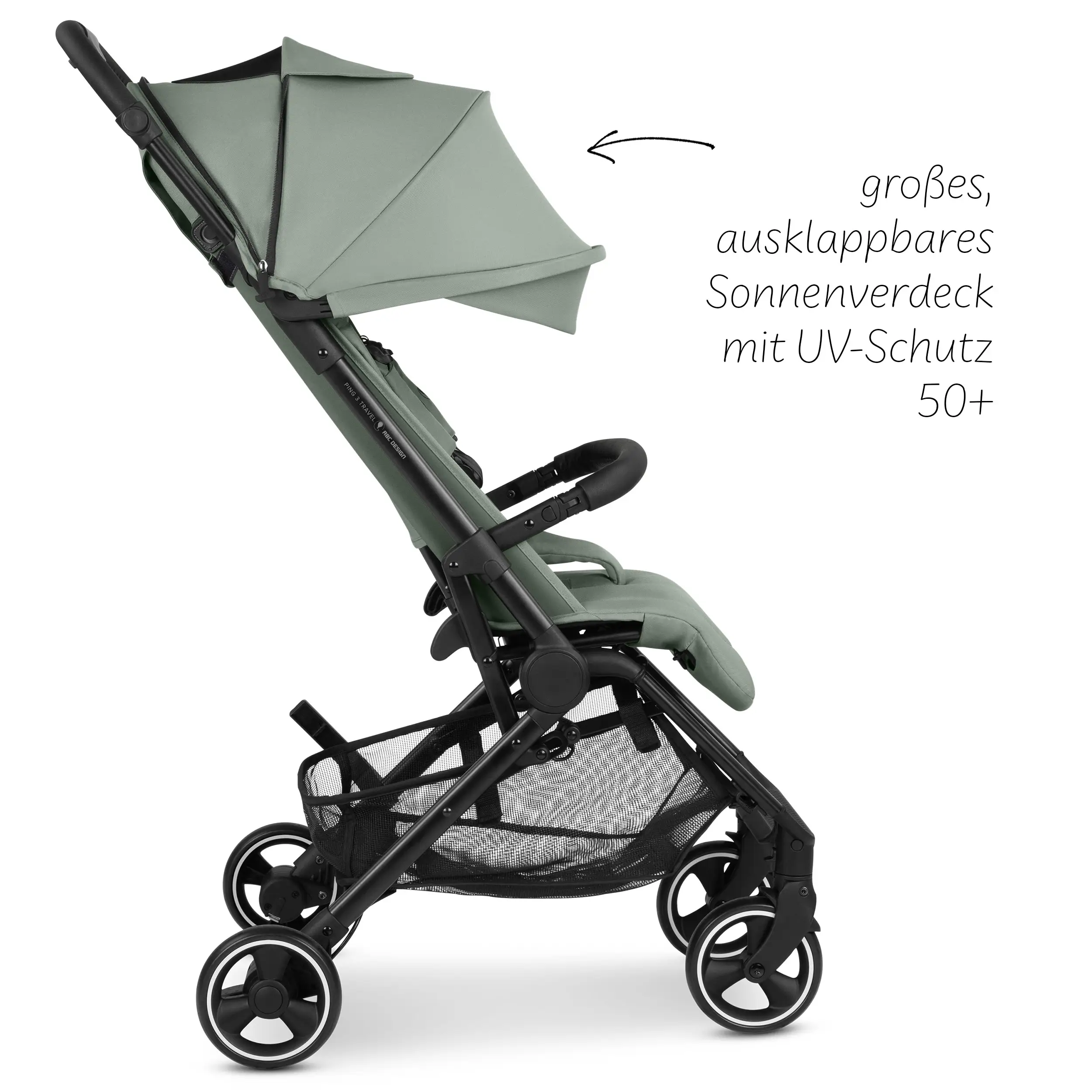 Reisebuggy Ping 3 Travel mit Zubehörset  - Pine