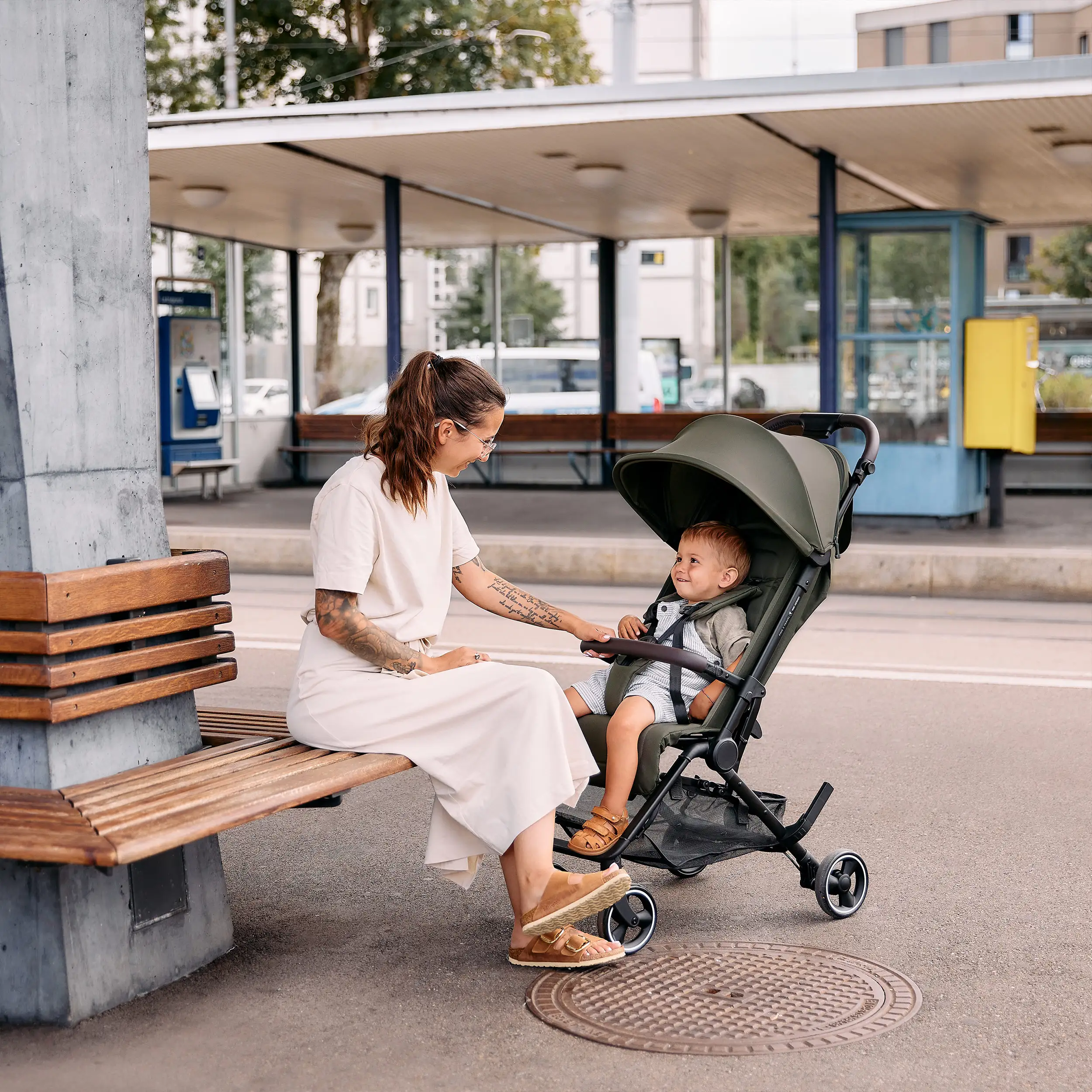 Reisebuggy Ping 3 Travel mit Zubehörset  - Avocado